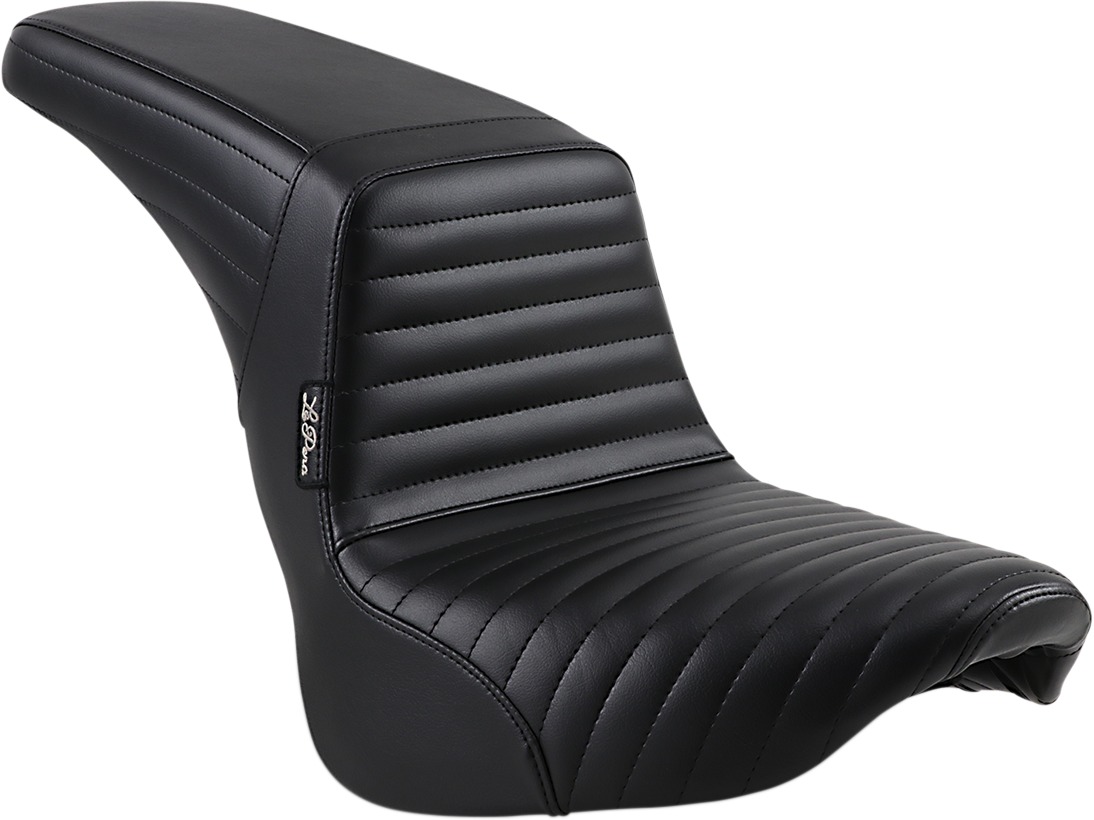 Kickflip Pleated Vinyl 2-Up Seat Black Foam - For 18-20 HD FXBB - Click Image to Close