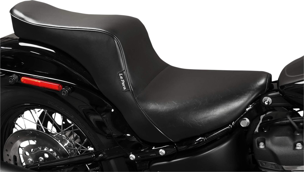 Cherokee Smooth 2-Up Seat - Black - For 18-20 Harley FXLR FLSB - Click Image to Close