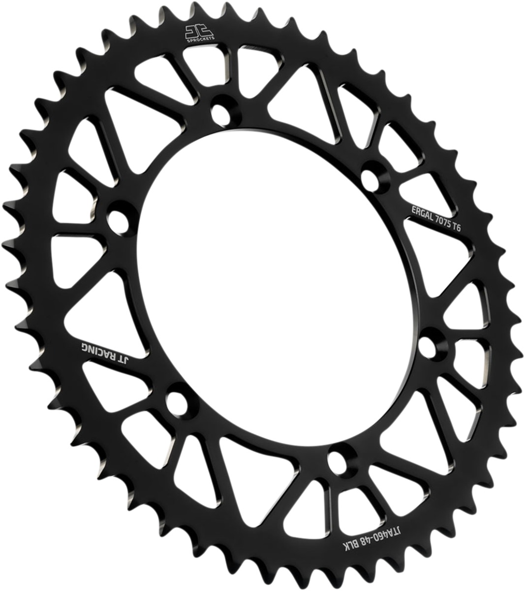 Black Aluminum Rear Sprocket - 48 Teeth 520 Pitch - Click Image to Close