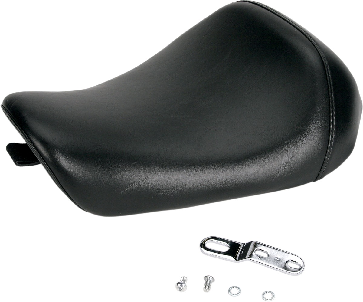 Bare Bones Smooth Vinyl Solo Seat - For Harley XL w/4.5g Tank - Click Image to Close