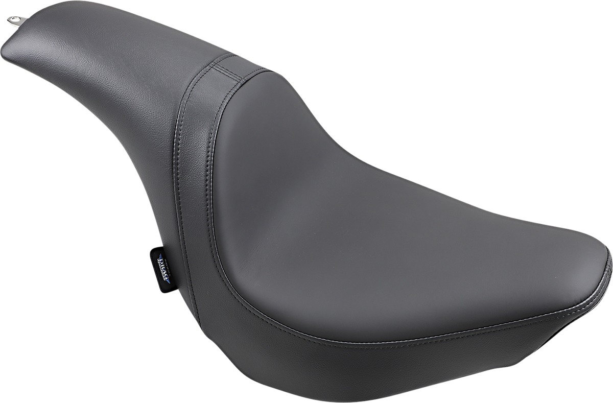 Predator Smooth SR Leather 2-Up Seat - Black - For 18-21 Harley FLFB - Click Image to Close