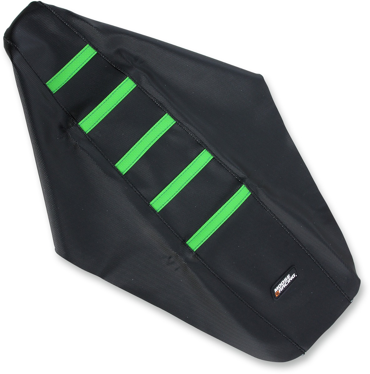 Black/Green Ribbed Seat Cover - For 17-20 Kawasaki KX250F - Click Image to Close