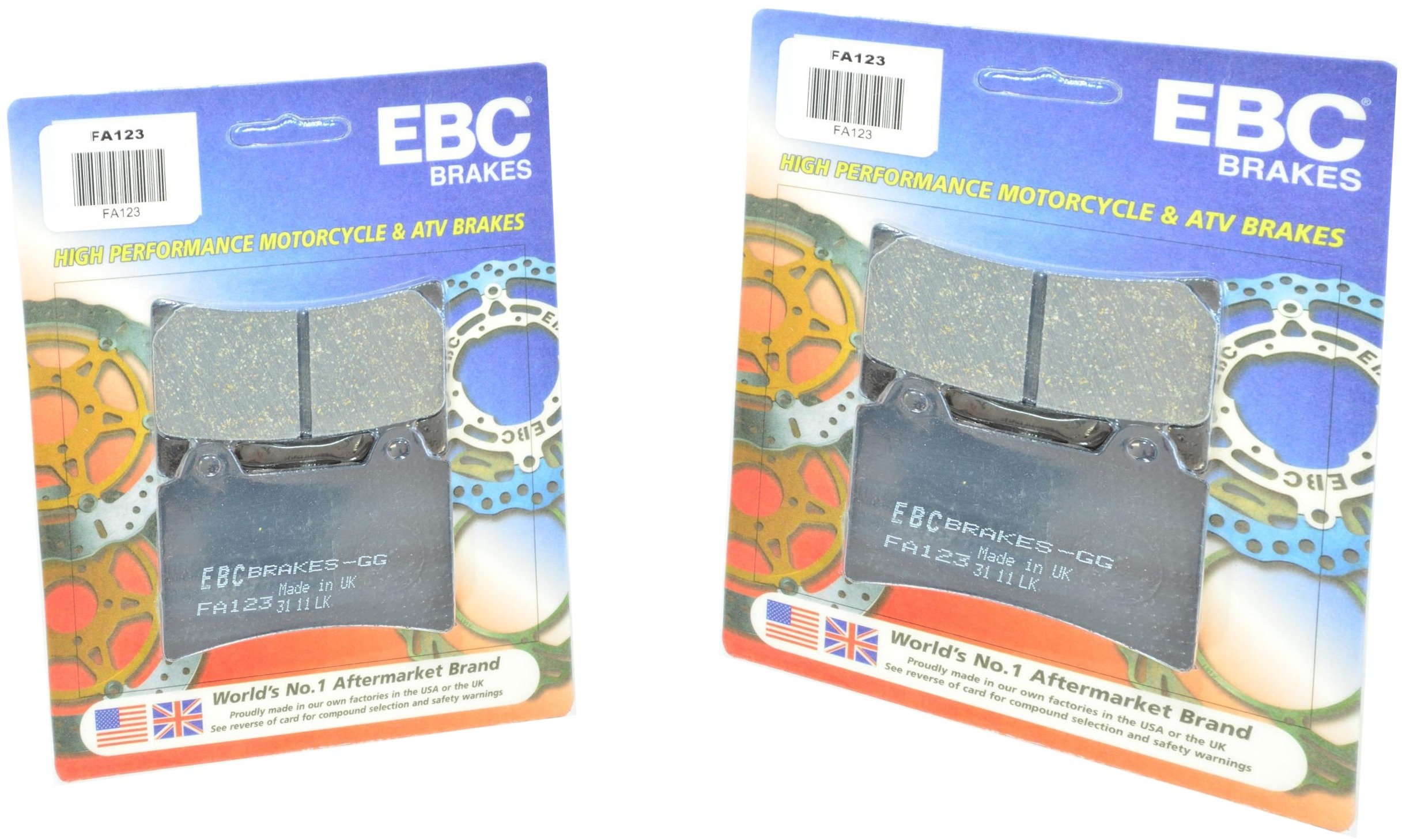 Standard Organic Brake Pads Front Set - Click Image to Close