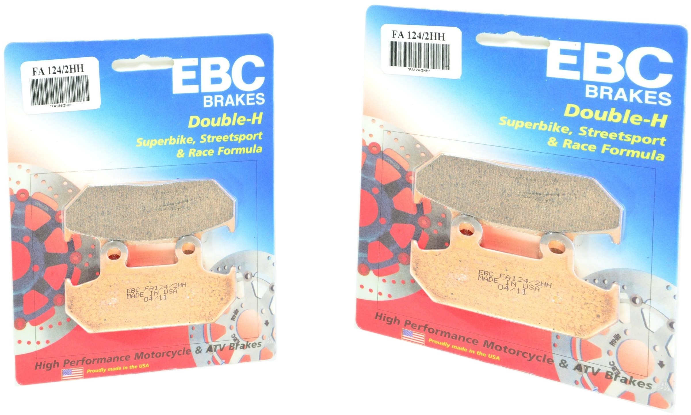 Sintered Double-H Brake Pads Front Set - Click Image to Close