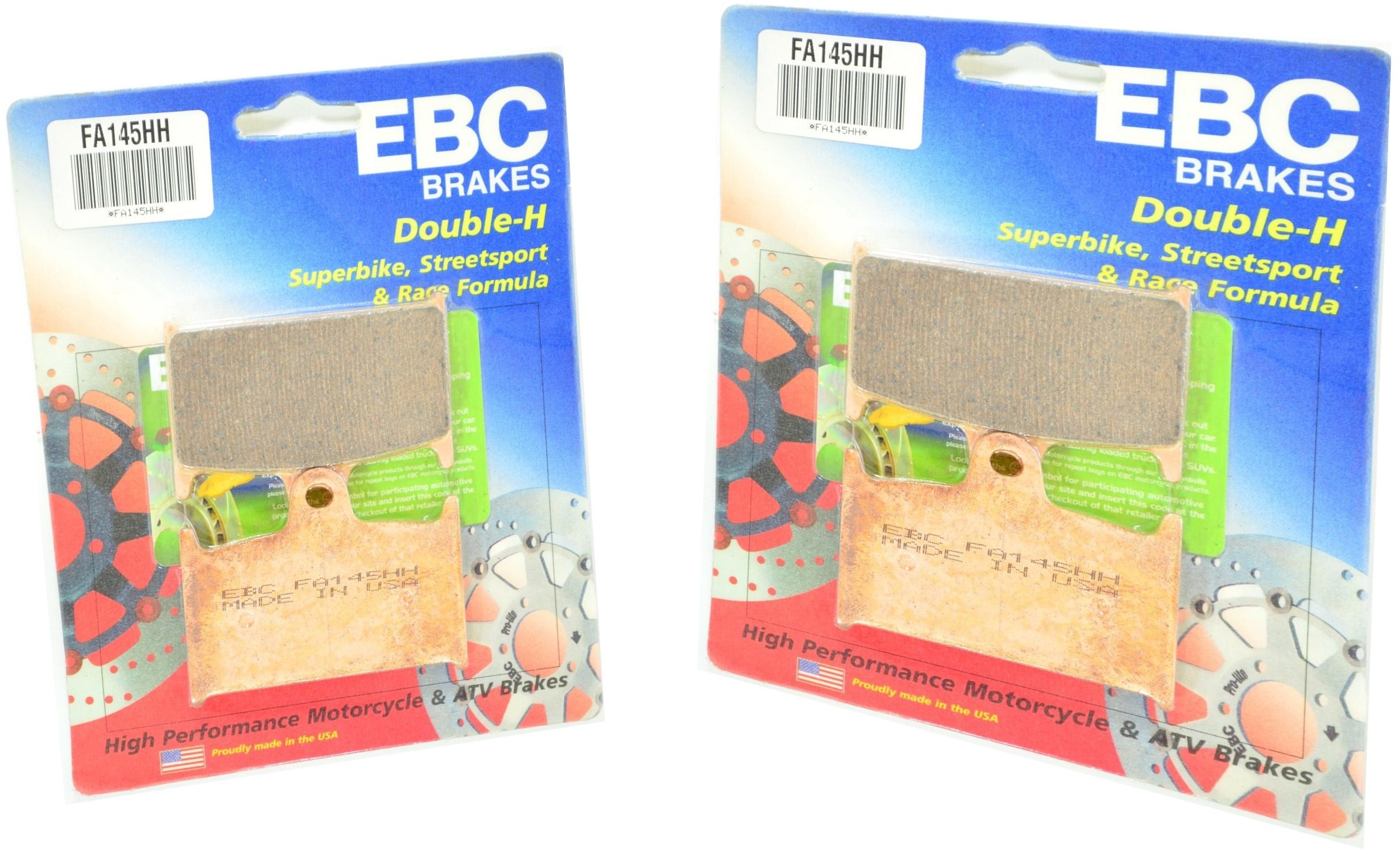 Sintered Double-H Brake Pads Front Set - Click Image to Close