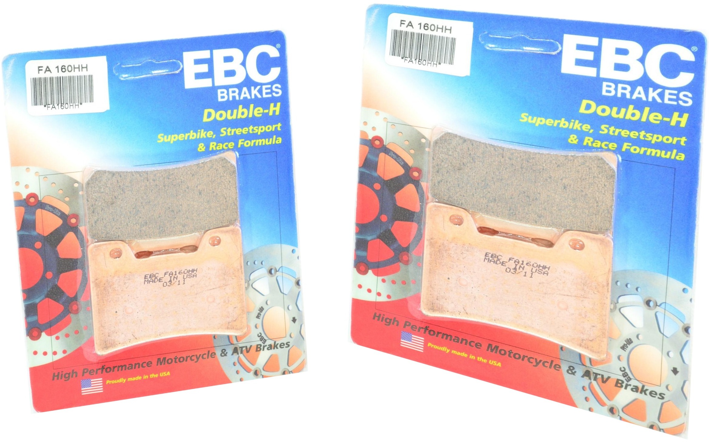 Sintered Double-H Brake Pads Front Set - Click Image to Close