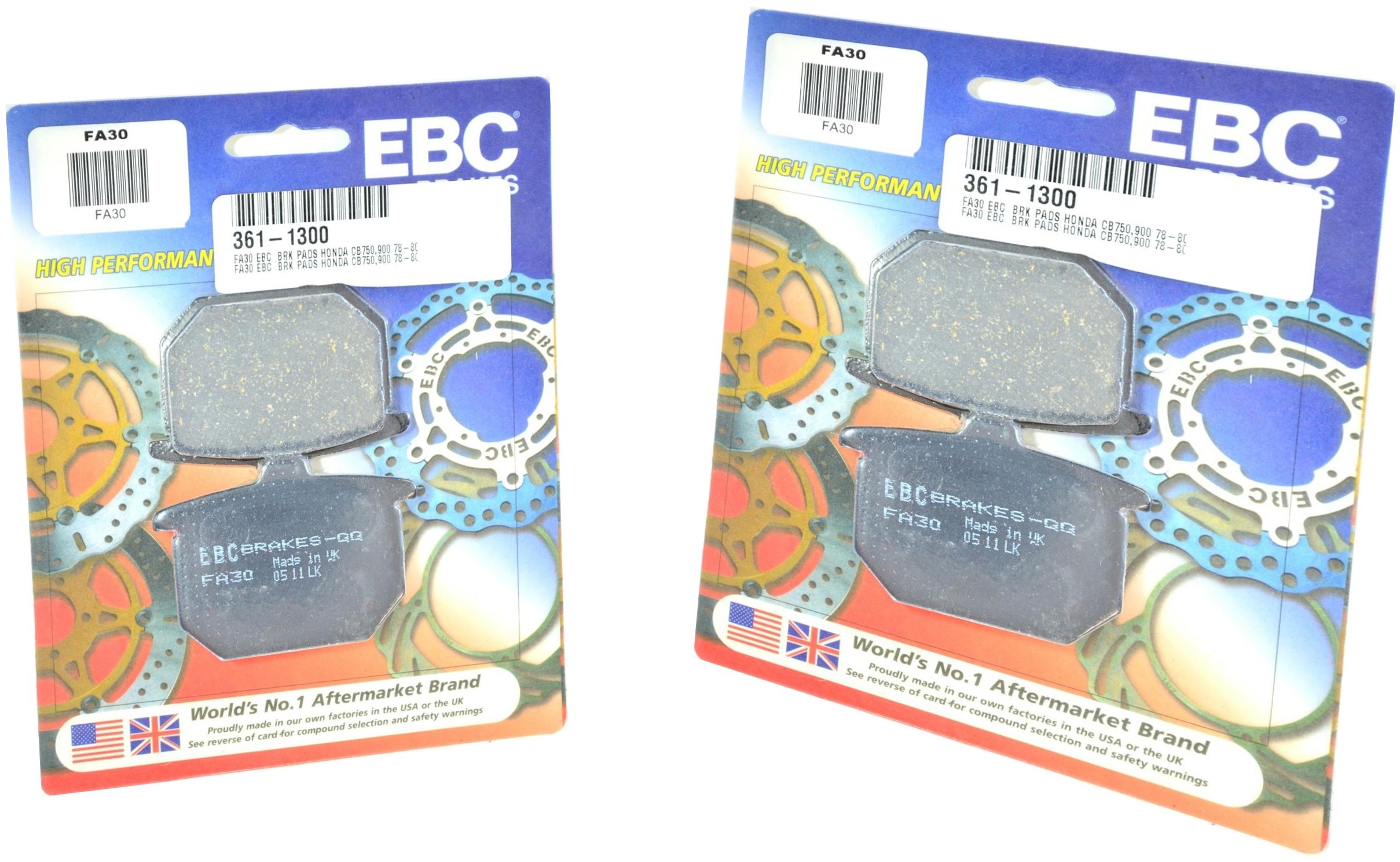 Standard Organic Brake Pads Front Set - Click Image to Close