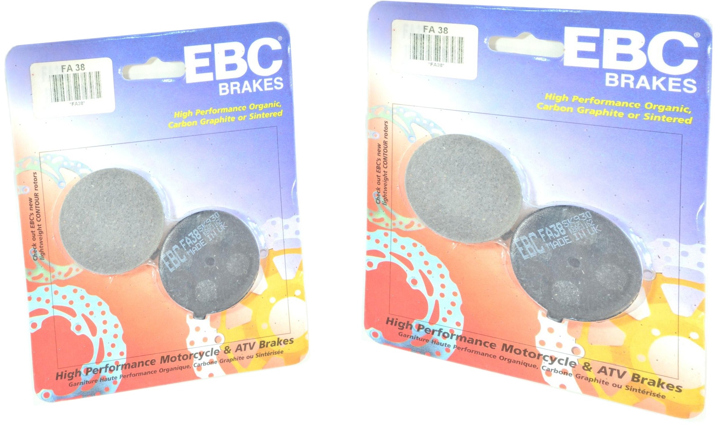 Standard Organic Brake Pads Front Set - Click Image to Close