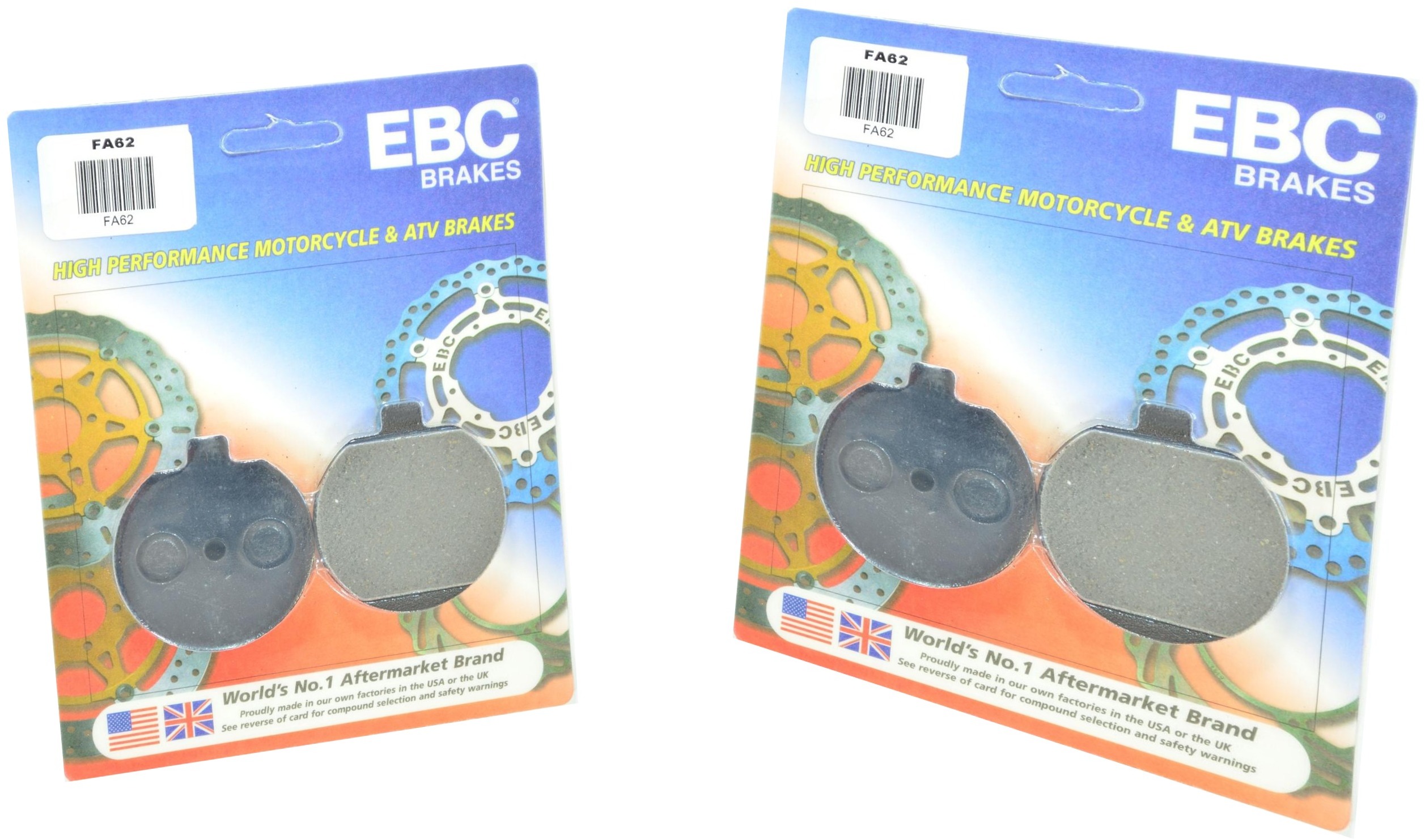 Standard Organic Brake Pads Front Set - Click Image to Close