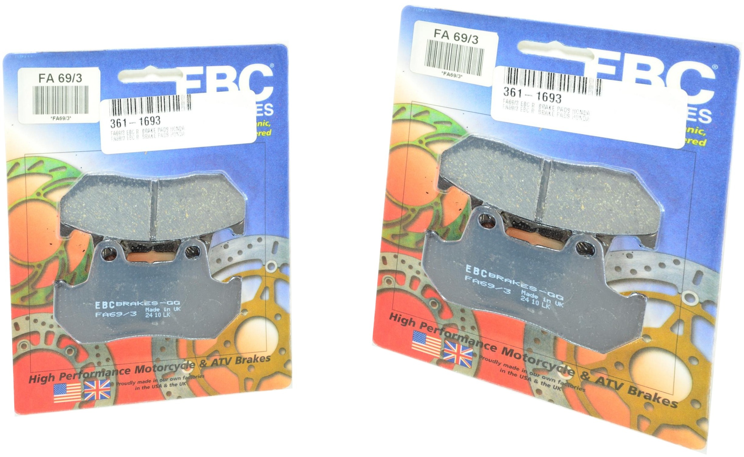 Standard Organic Brake Pads Front Set - Click Image to Close