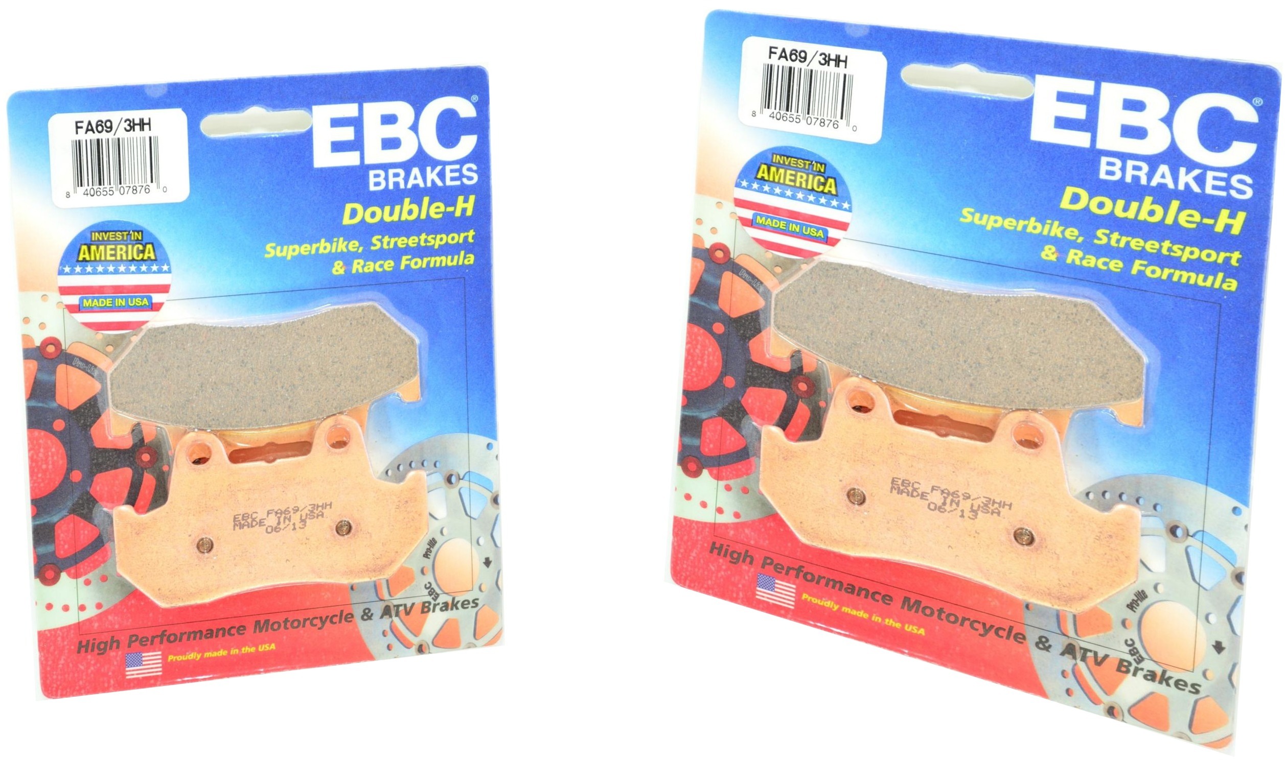 Sintered Double-H Brake Pads Front Set - Click Image to Close