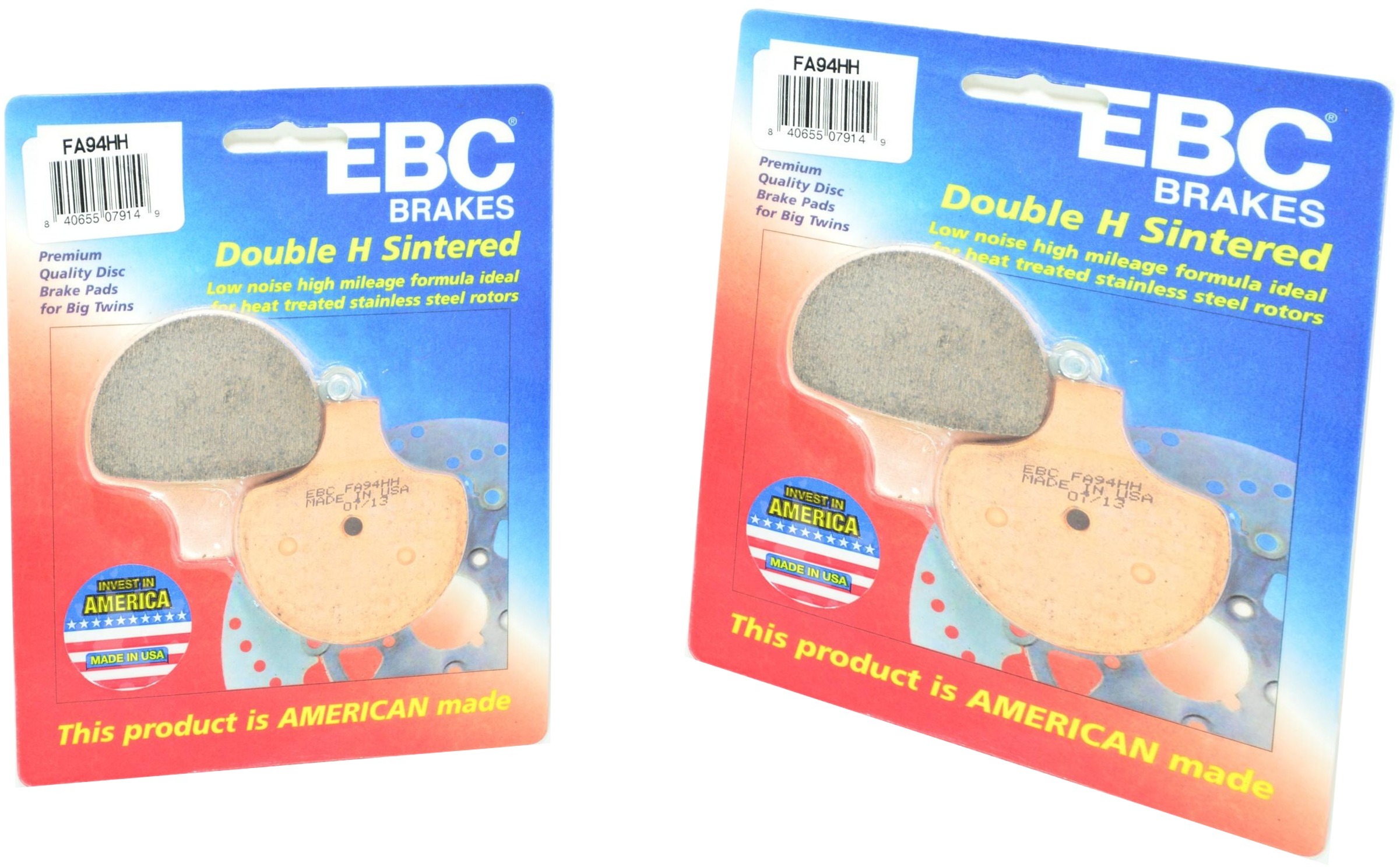 Sintered Double-H Brake Pads Front Set - Click Image to Close