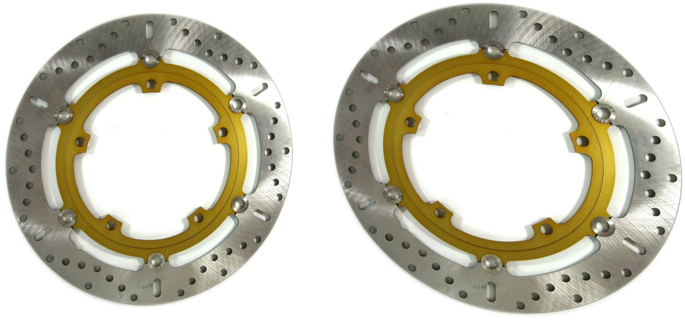 Floating Brake Rotor Front Set - For 10-15 Triumph Sprint GT/ST, Trophy SE Models - Click Image to Close