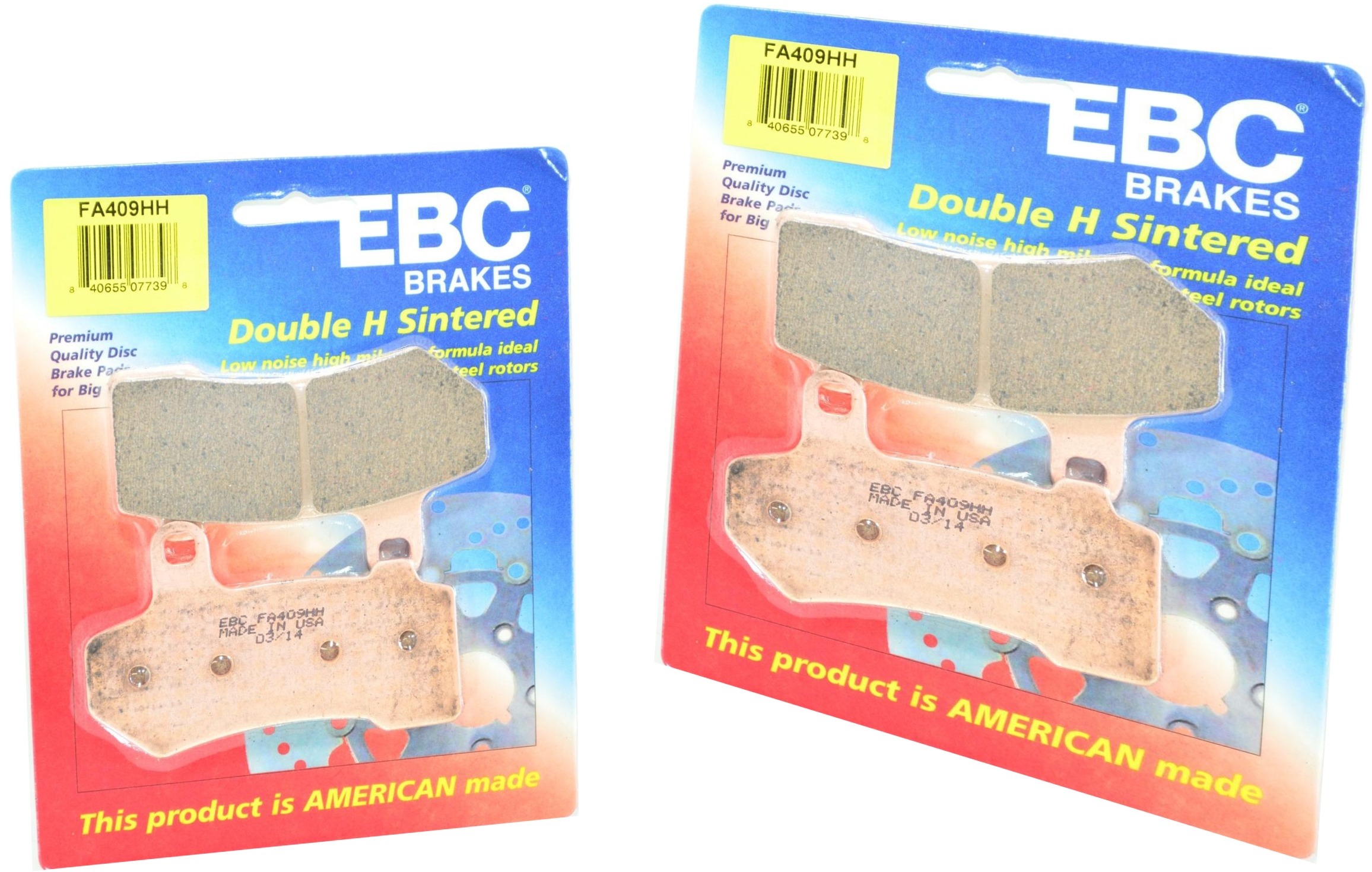 Sintered Double-H Brake Pads Front Set - Click Image to Close