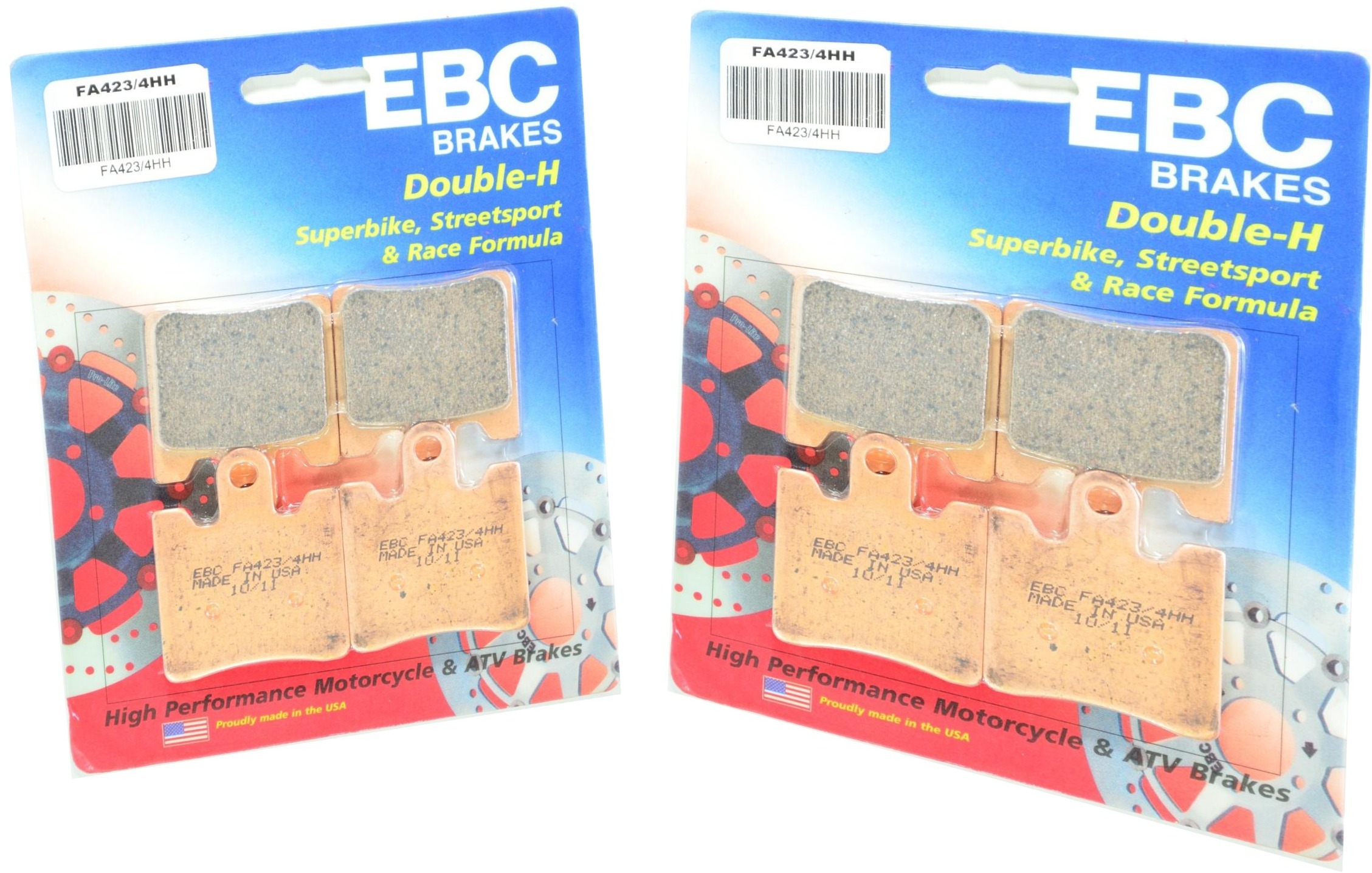 Sintered Double-H Brake Pads Front Set - For Triumph/Yamaha - Click Image to Close