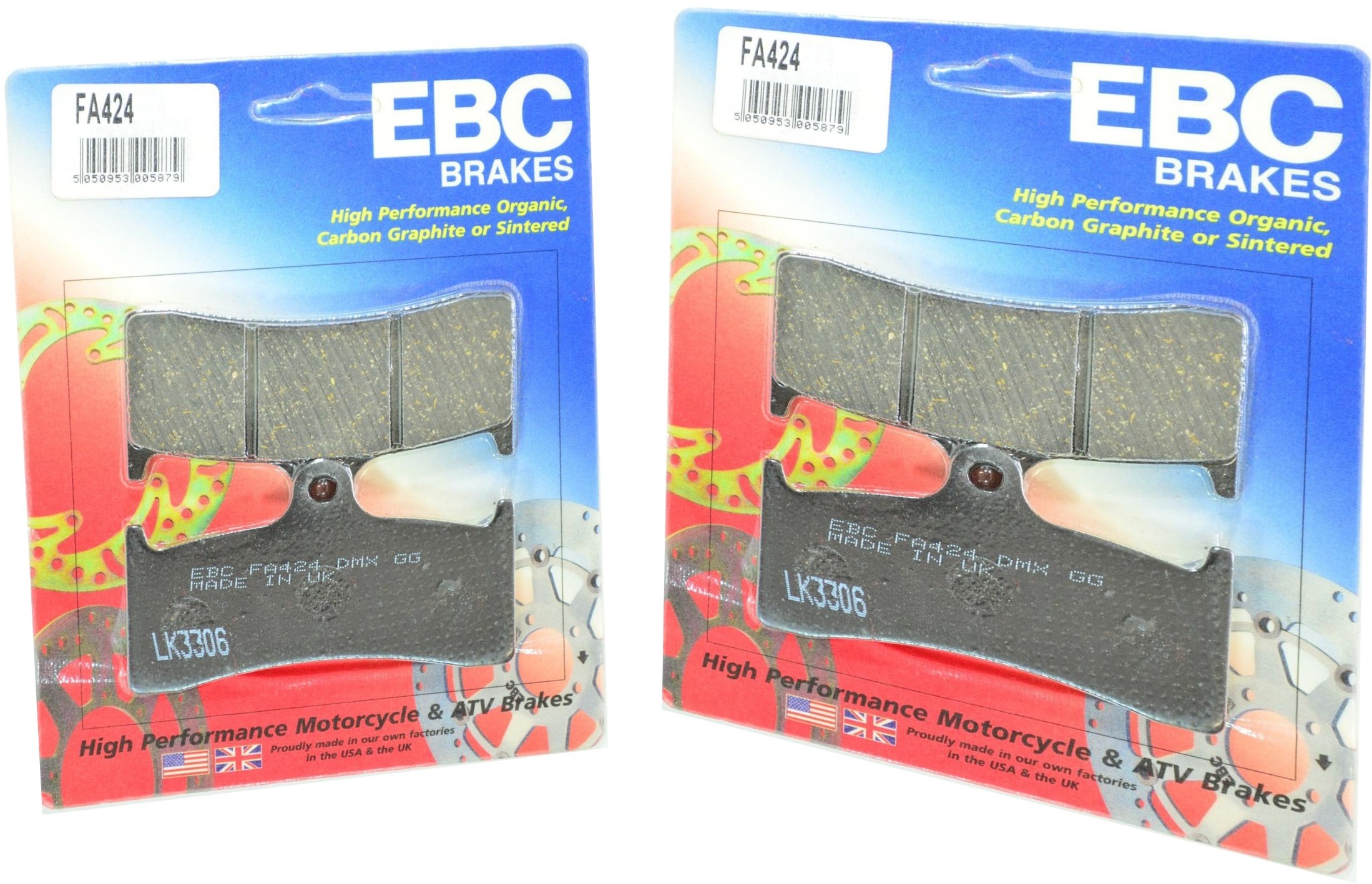 Standard Organic Brake Pads Front Set - Click Image to Close