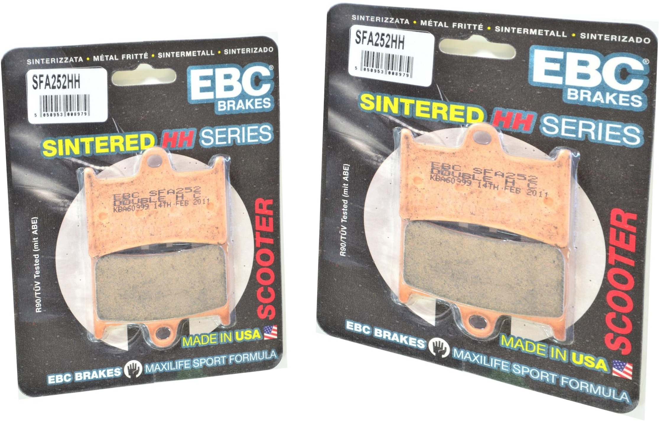 Sintered Double-H Brake Pads Front Set - Click Image to Close