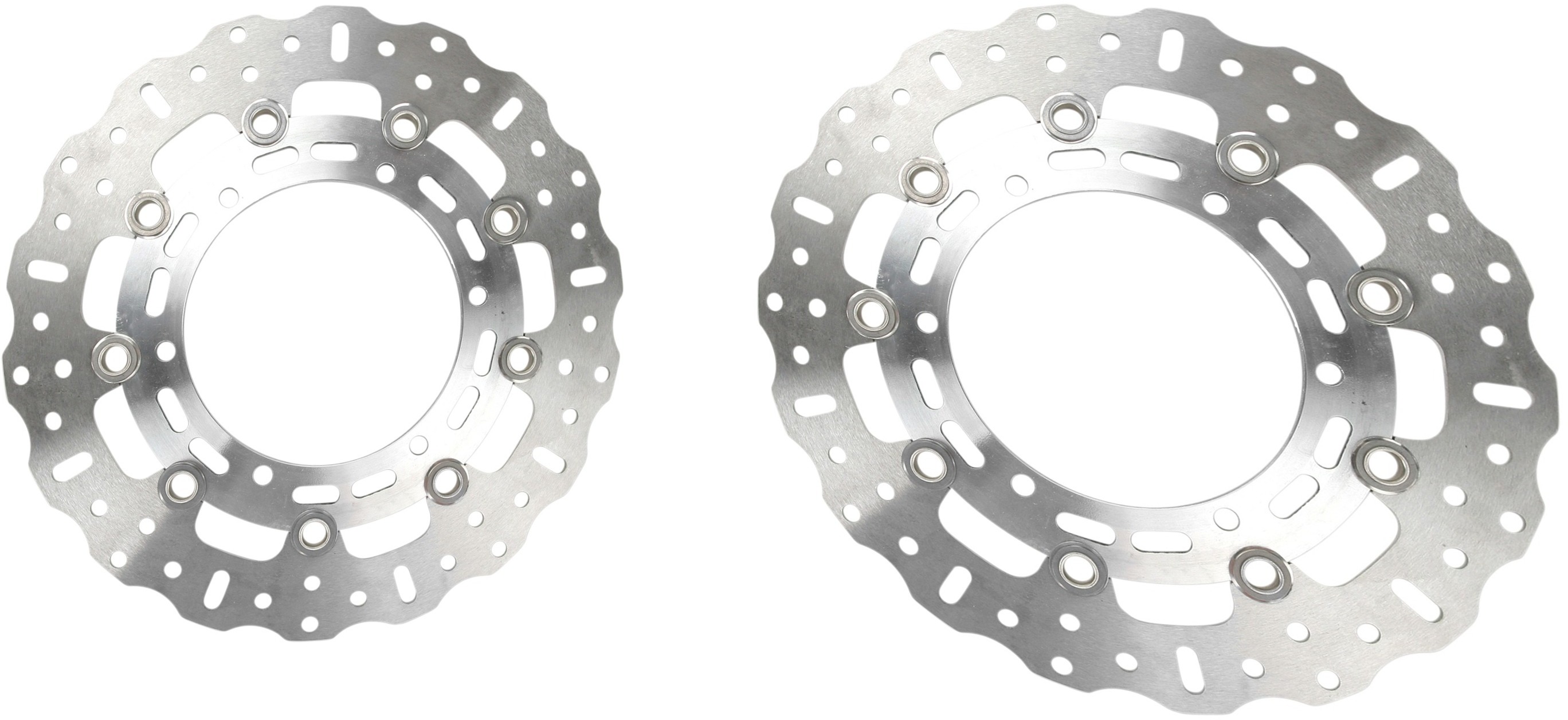 Polished Brake Rotor Front Set - Click Image to Close