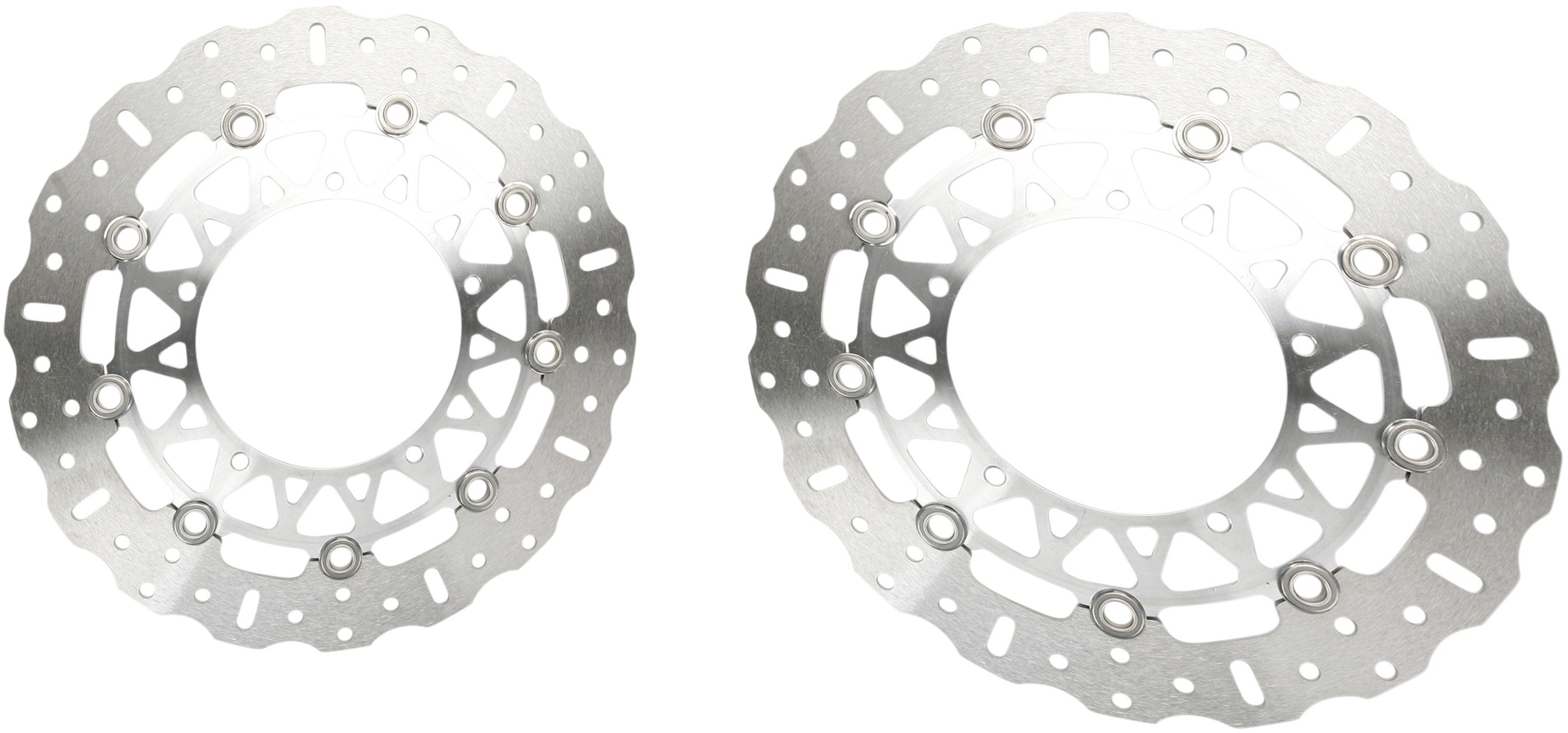 Polished Brake Rotor Front Set - Click Image to Close