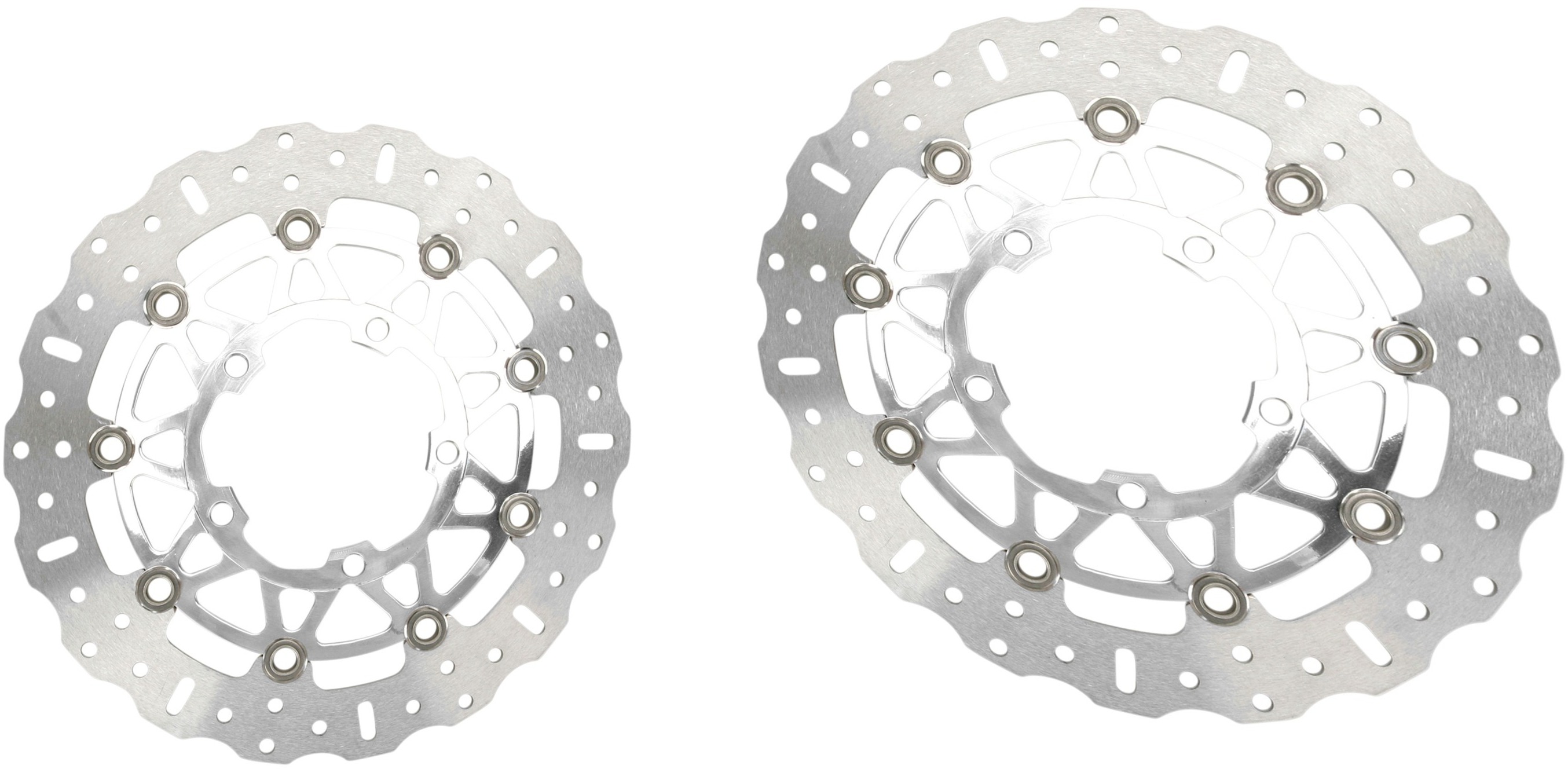 Polished Brake Rotor Front Set - Click Image to Close