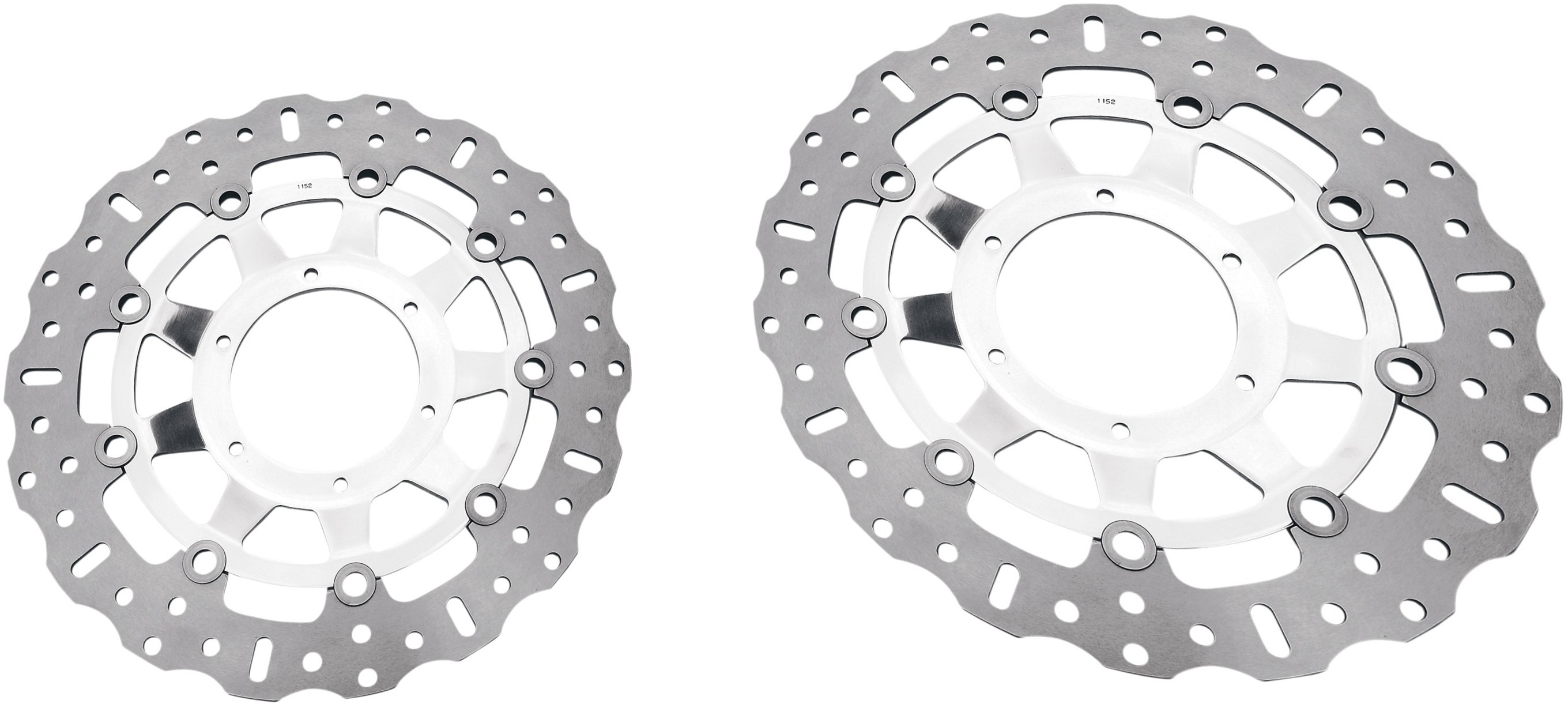 Polished Brake Rotor Front Set - Click Image to Close