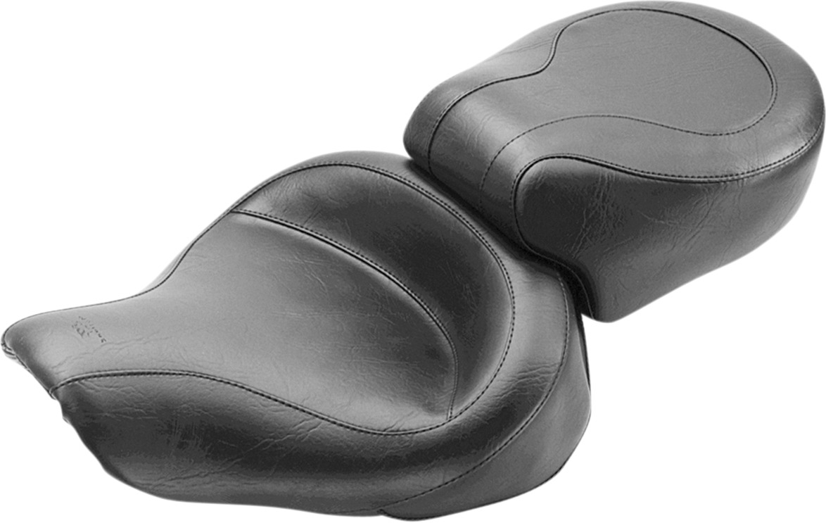 Smooth Vinyl 2-Up Seat - For 96-03 HD Dyna - Click Image to Close