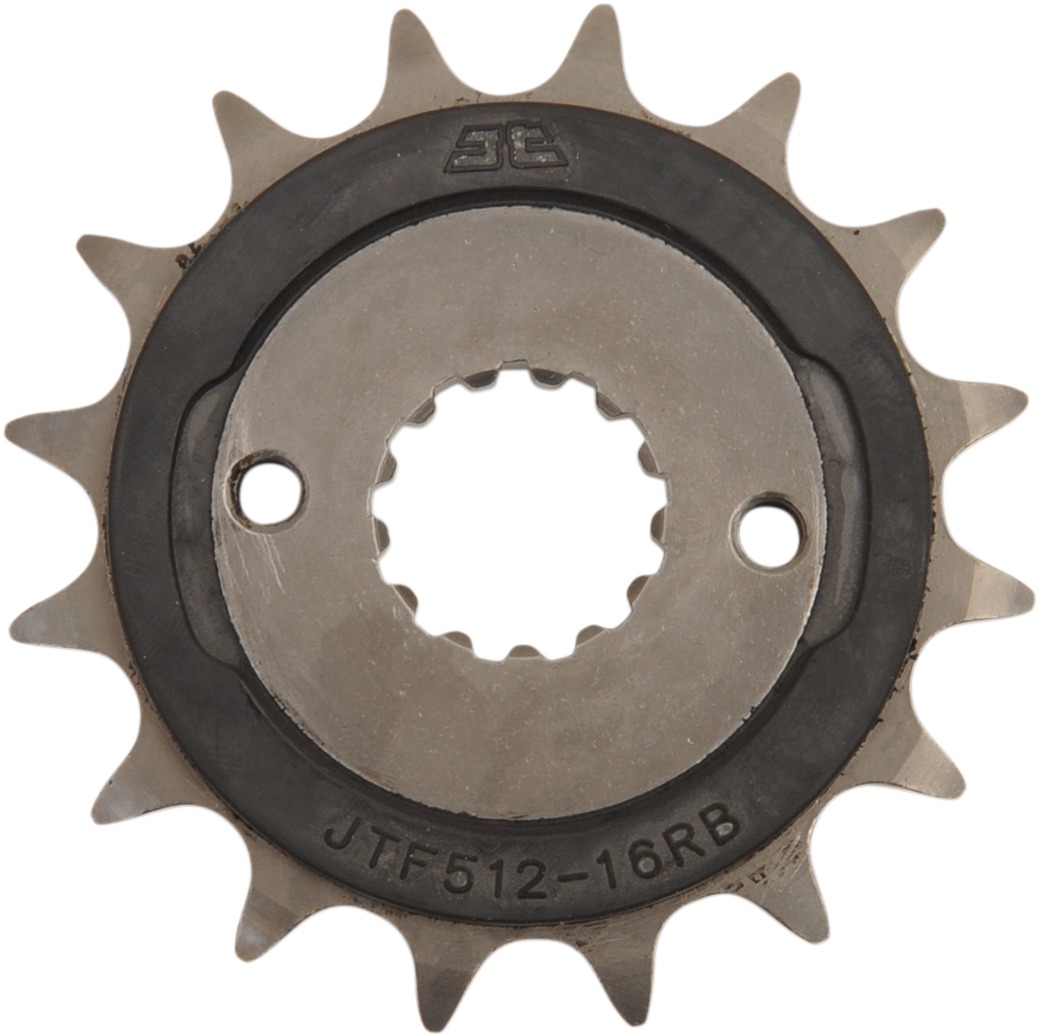 Front Steel Countershaft Sprocket w/ Rubber Damper - 16 Tooth 520 - Click Image to Close