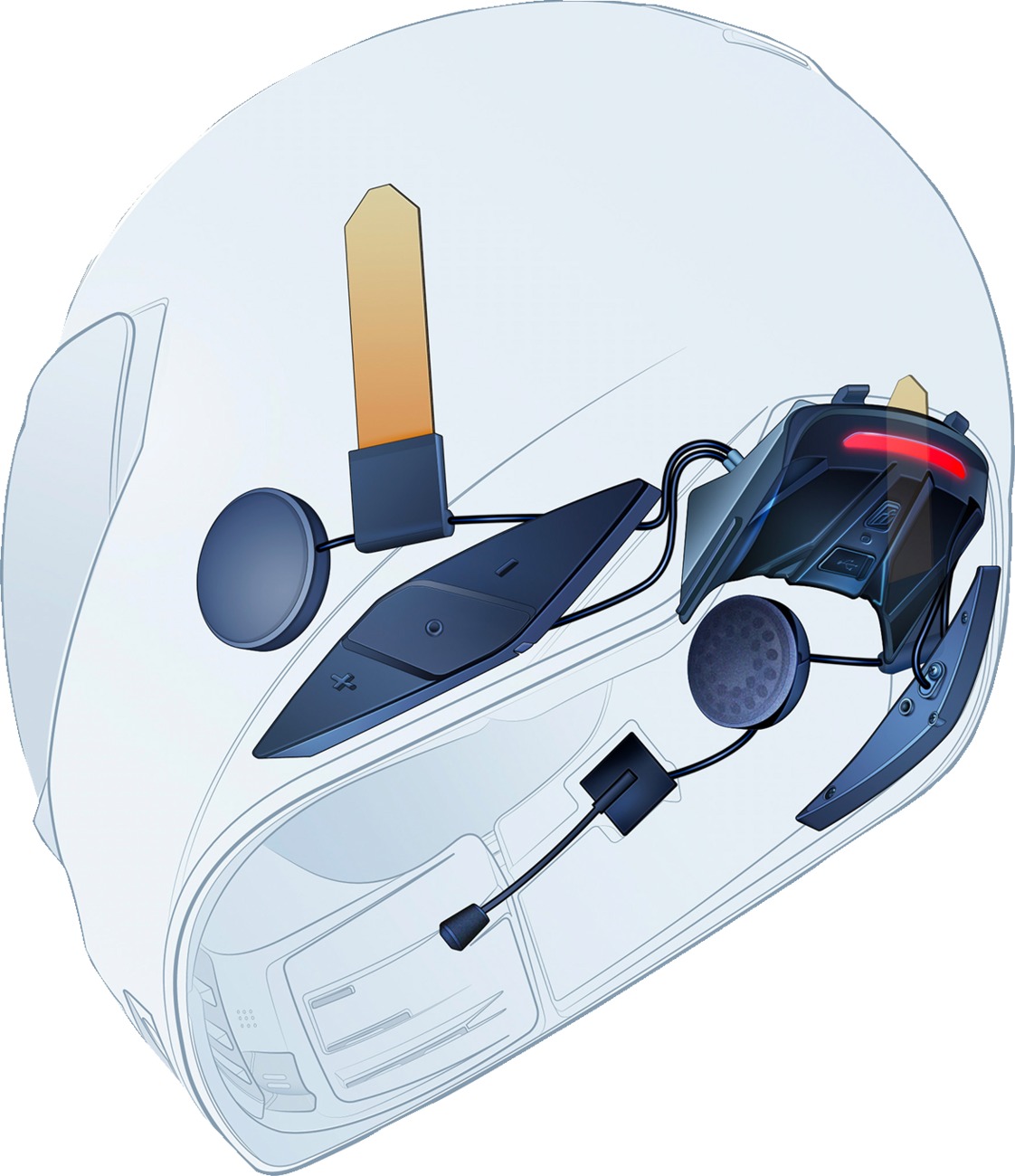 In Helmet Communicator - for Icon Dominator & Elsinore Helmets - Click Image to Close