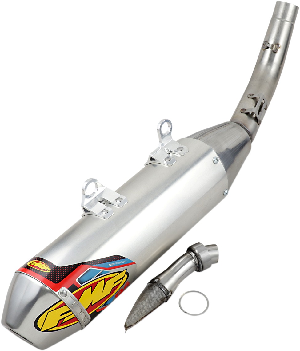 Q4 HEX Slip On Exhaust Muffler - For 19-23 Gas Gas, KTM, & Husqvarna 250/350/450 4T - Click Image to Close