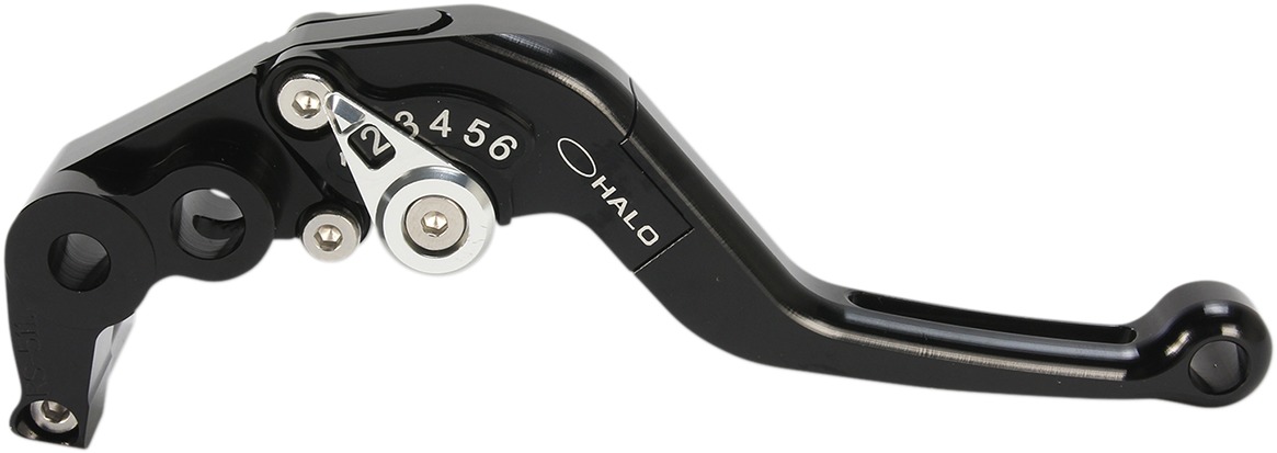 Halo Adjustable Folding Brake Lever - Black - For GSXR GSXS Triumph - Click Image to Close