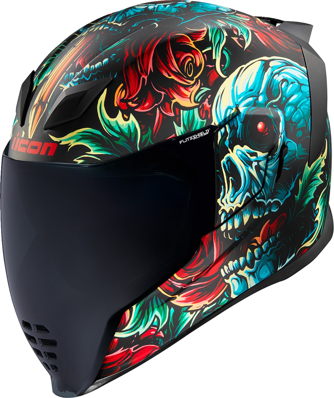 ICON Airflite Omnicrux MIPS Helmet - M Multi - Full-face helmet with MIPS and dual shields - Click Image to Close