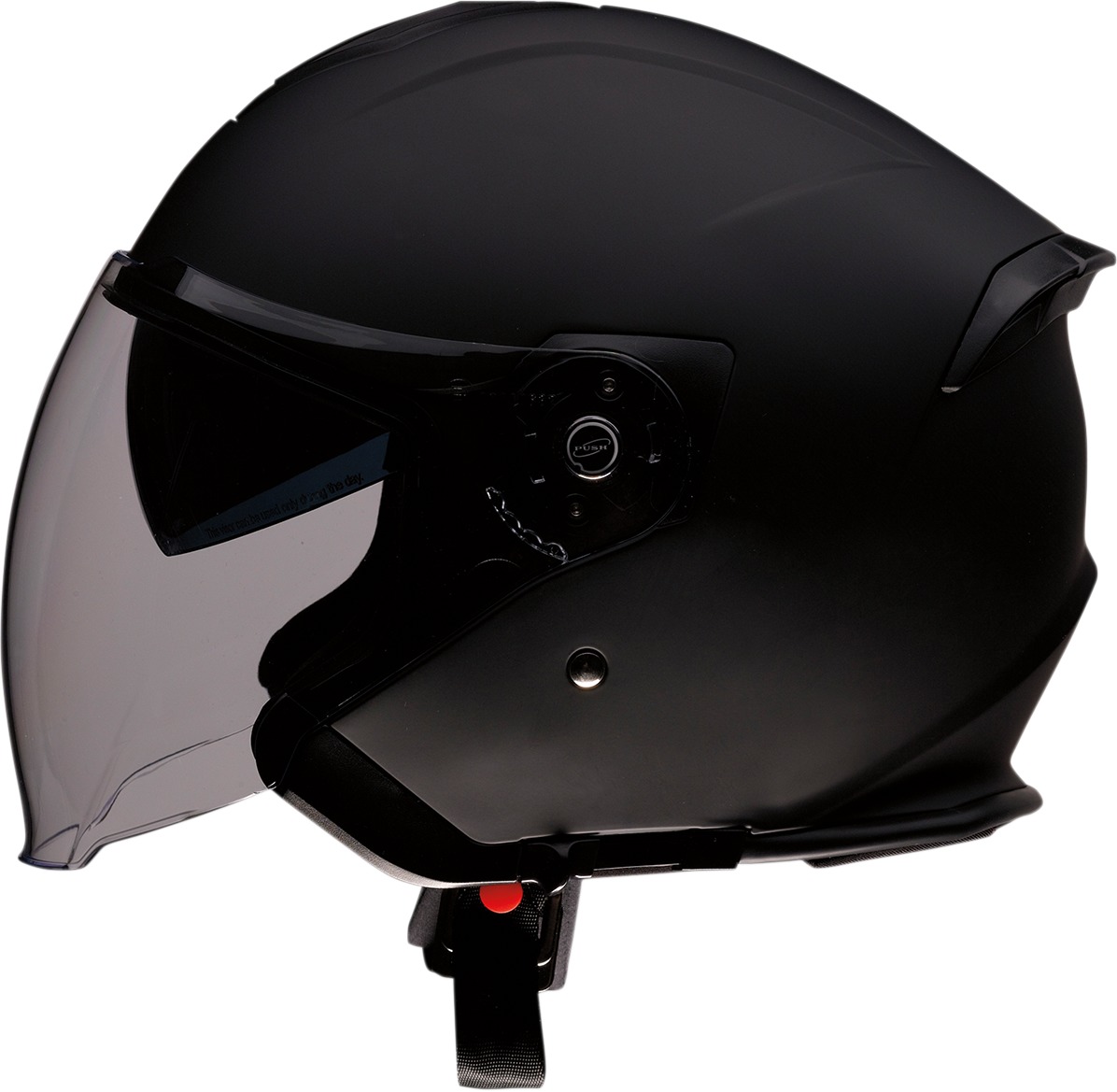 Road Max Solid Open Face Street Helmet Matte Black Small - Click Image to Close