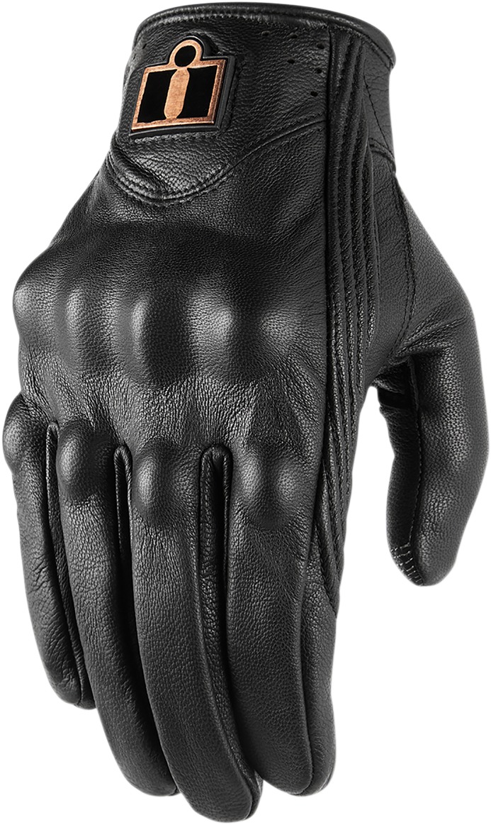 Pursuit Street Leather Motorcycle Gloves Black 2X-Large - Click Image to Close