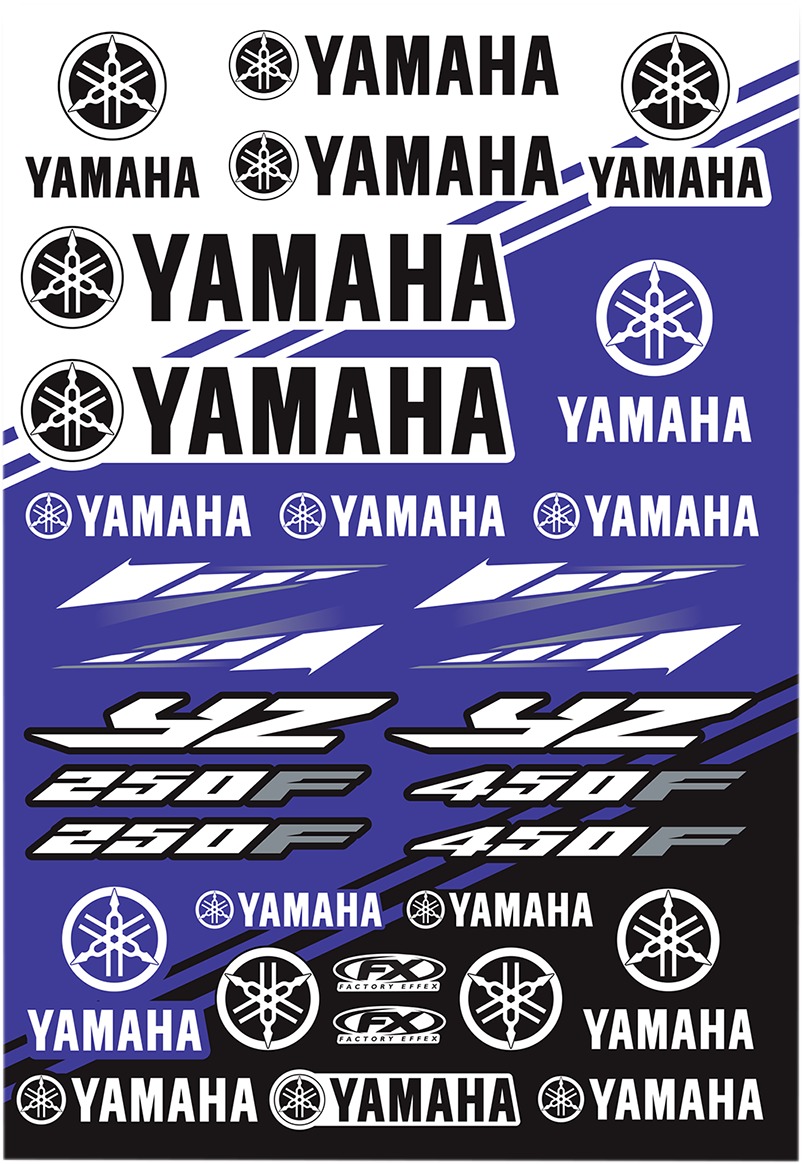 Universal Graphic Kits - Yam Yz Sticker Sheet - Click Image to Close