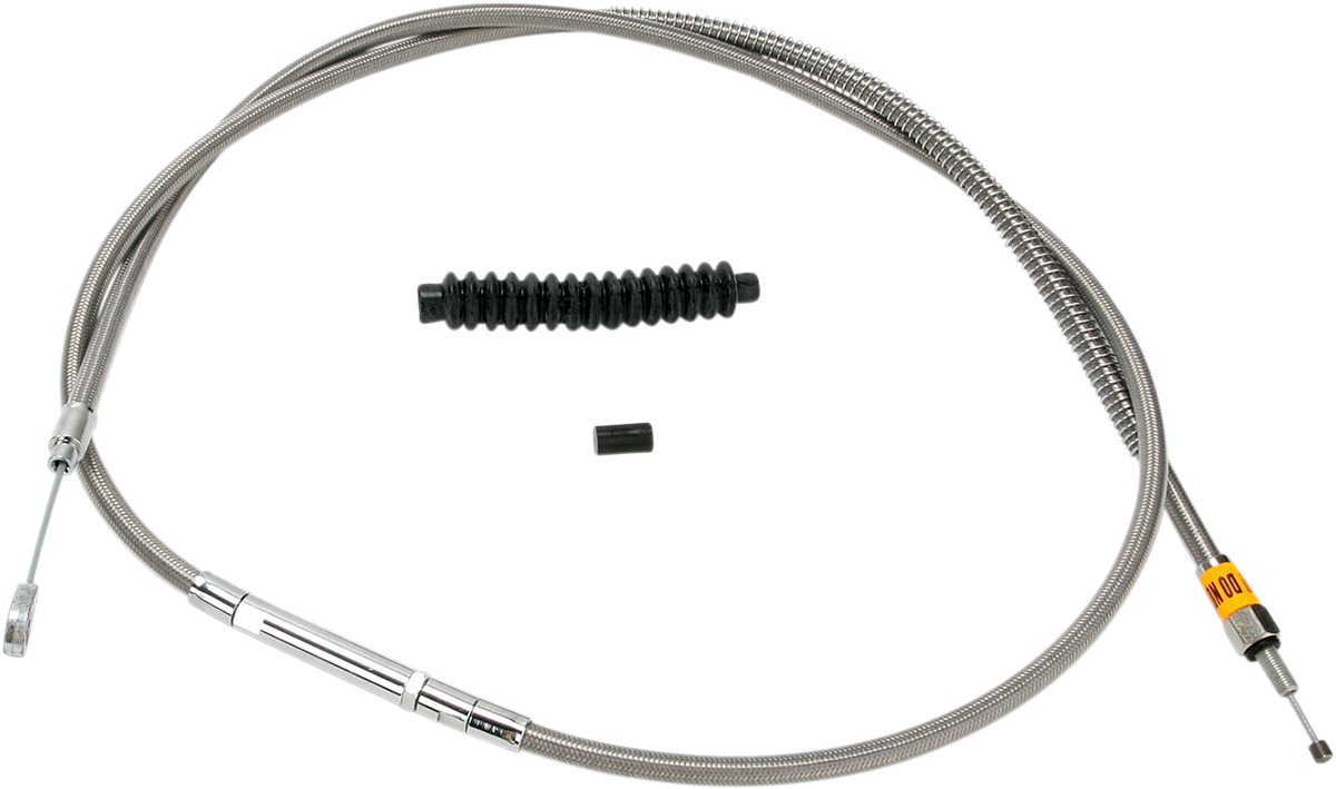 Clear Coat Stainless Steel Clutch Cables - Clutch Cable Ss +6 - Click Image to Close