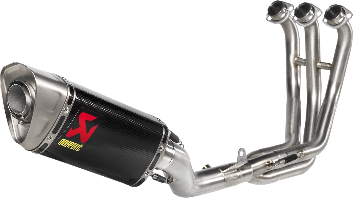 Racing Carbon Stainless Steel Full Exhaust - For 21-23 Yamaha MT-09 - Click Image to Close