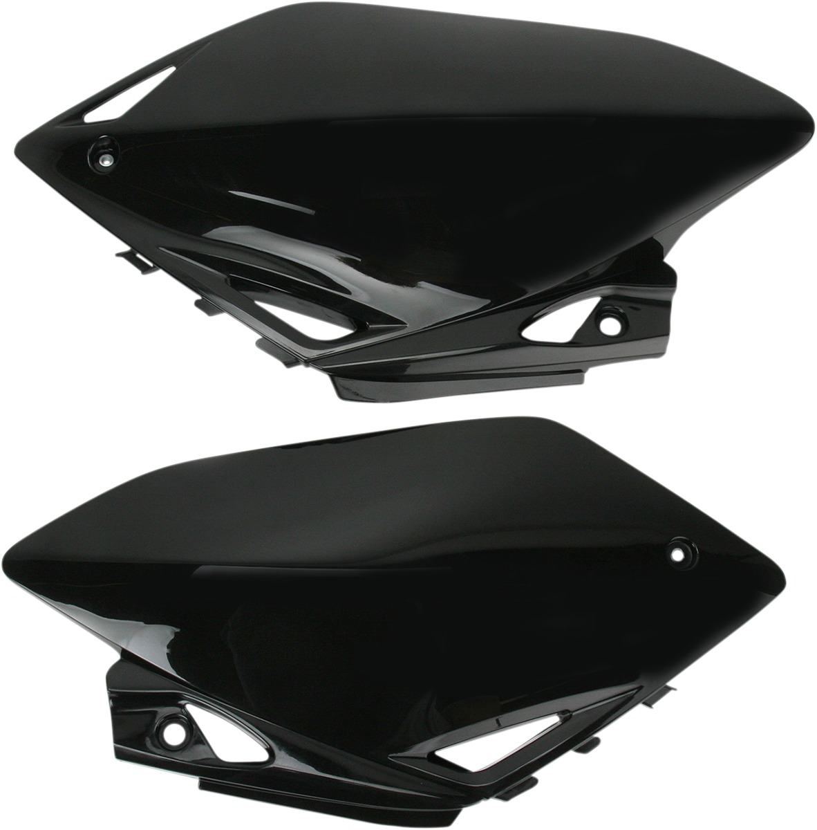 Side Panels - Black - For 07-08 Honda CRF450R - Click Image to Close