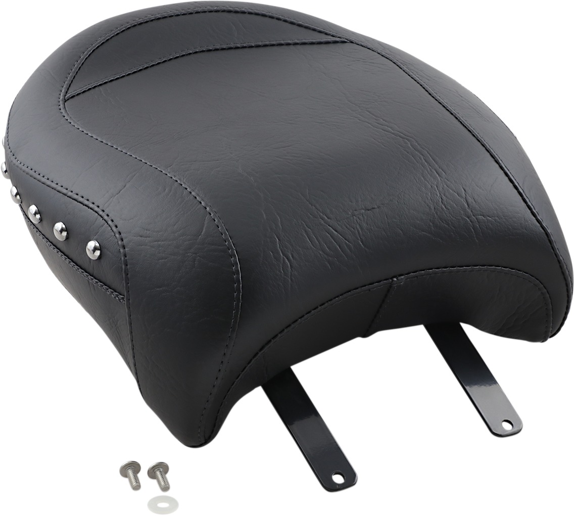 Concho Studded Vinyl Pillion Pad Black Foam - Click Image to Close