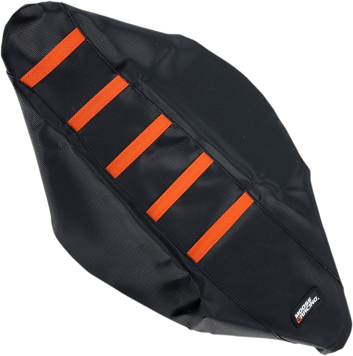 Black/Orange Ribbed Seat Cover - For 11-16 KTM SX XC - Click Image to Close