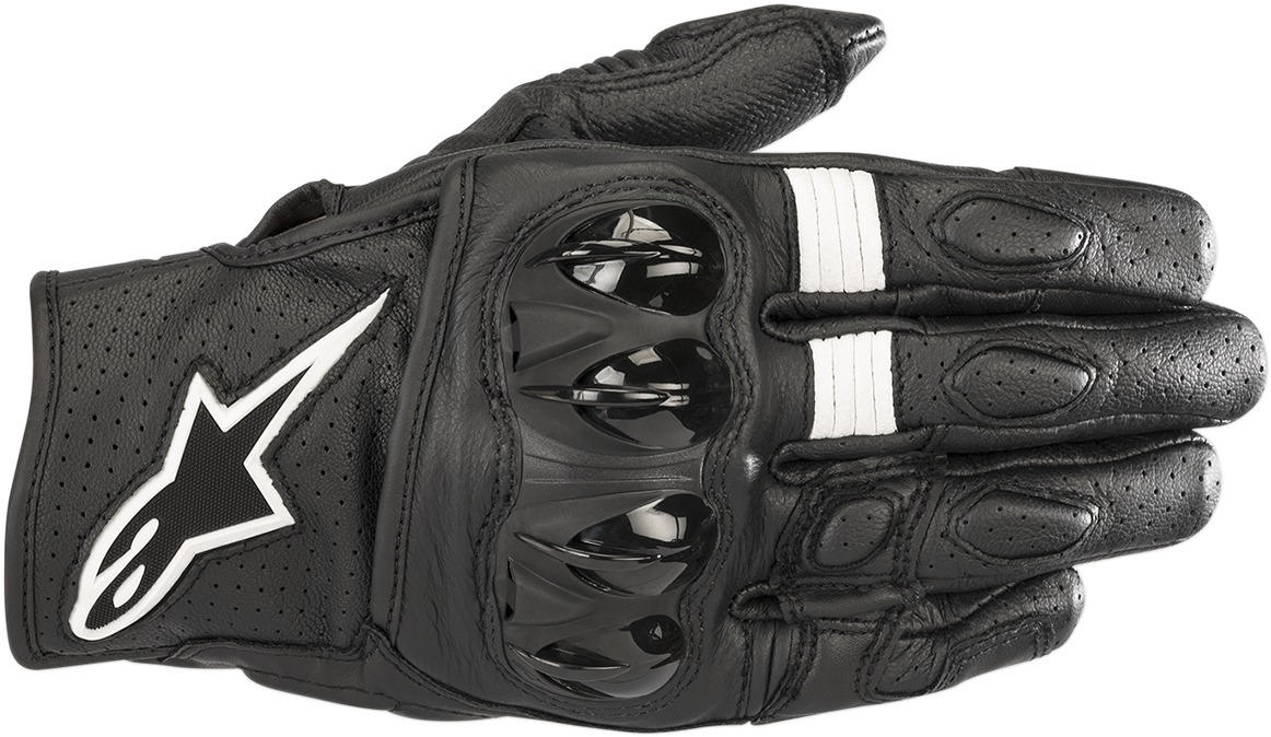 Celer V2 Leather Motorcycle Gloves Black 3X-Large - Click Image to Close