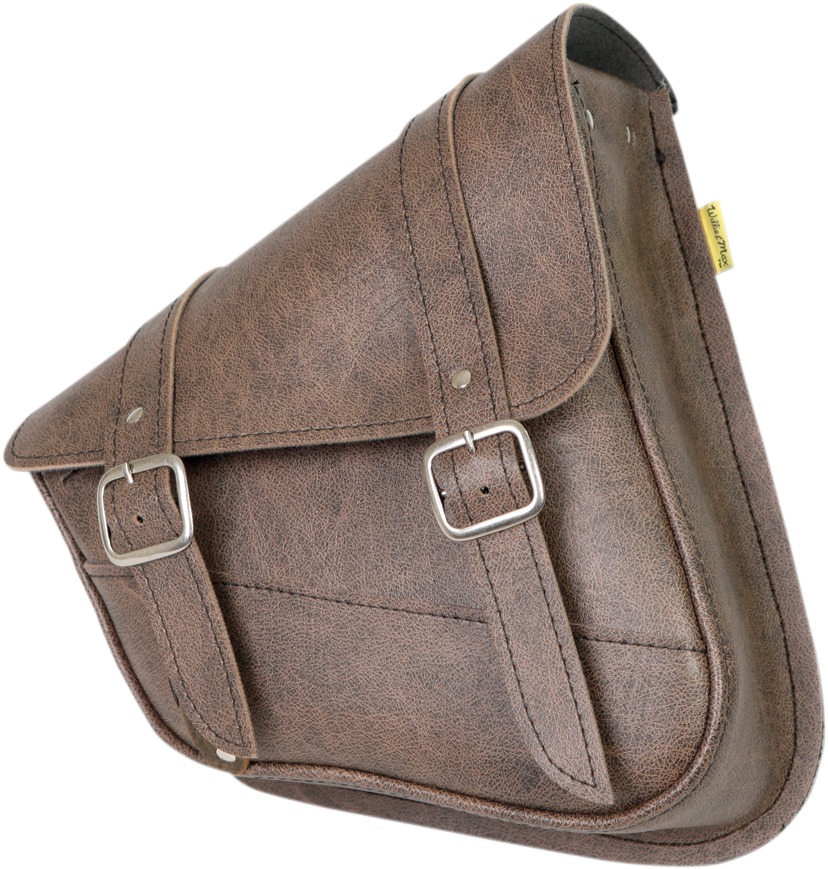 Revolution Universal Swingarm Saddlebags - Vint Brown Syn Lthr Swingarm - Click Image to Close