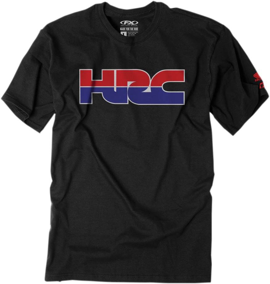 Men's Honda HRC Tee - Honda Hrc Tee Blk Xl - Click Image to Close