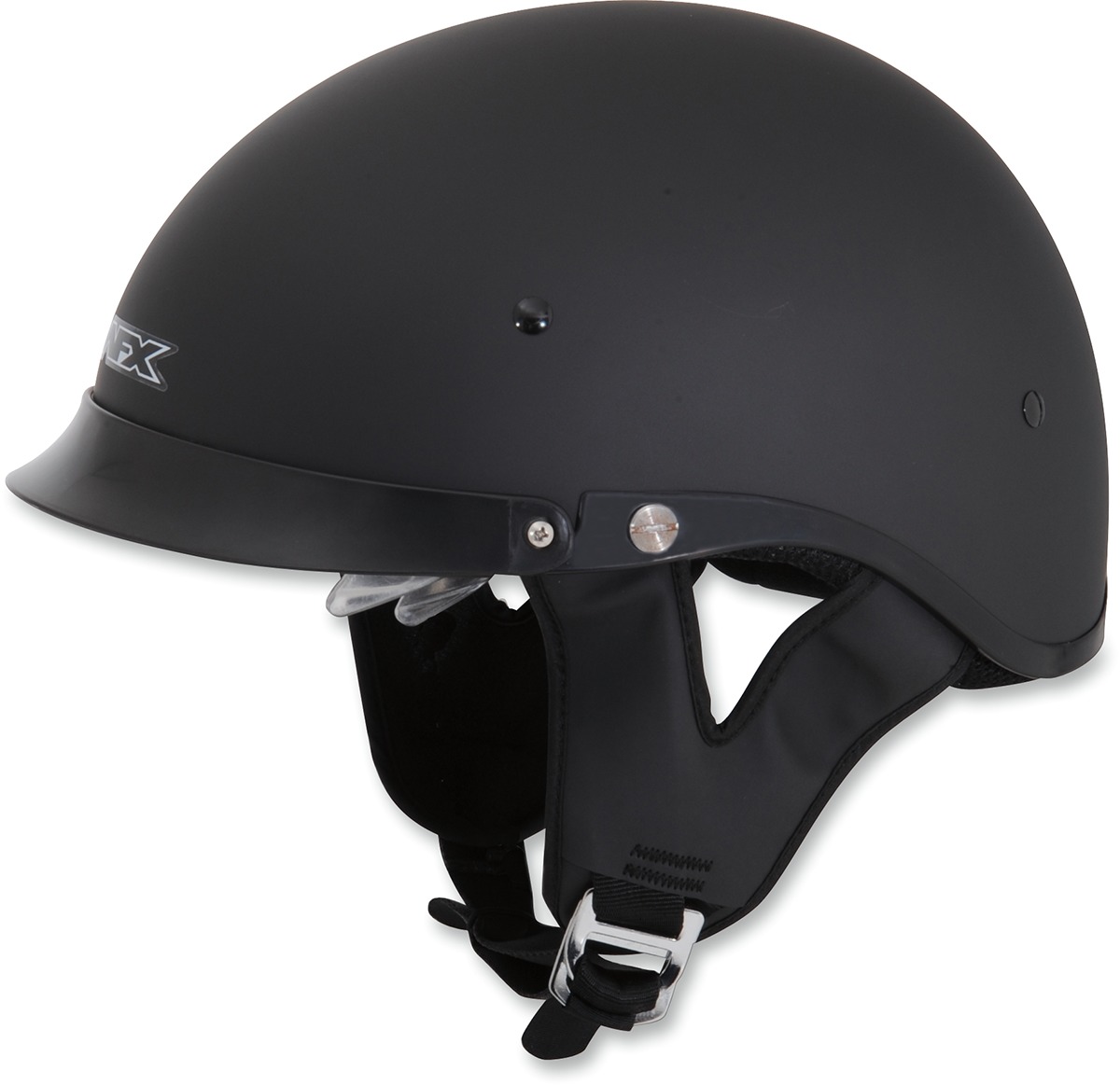 FX-200 Street Half Helmet Matte Black Small - Click Image to Close