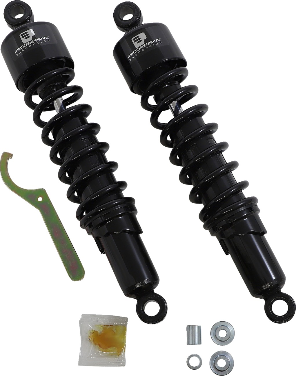 412 Series Magnum Steel Spring Shock - 412 Shk 14.25" Triumph-Blk Std - Click Image to Close