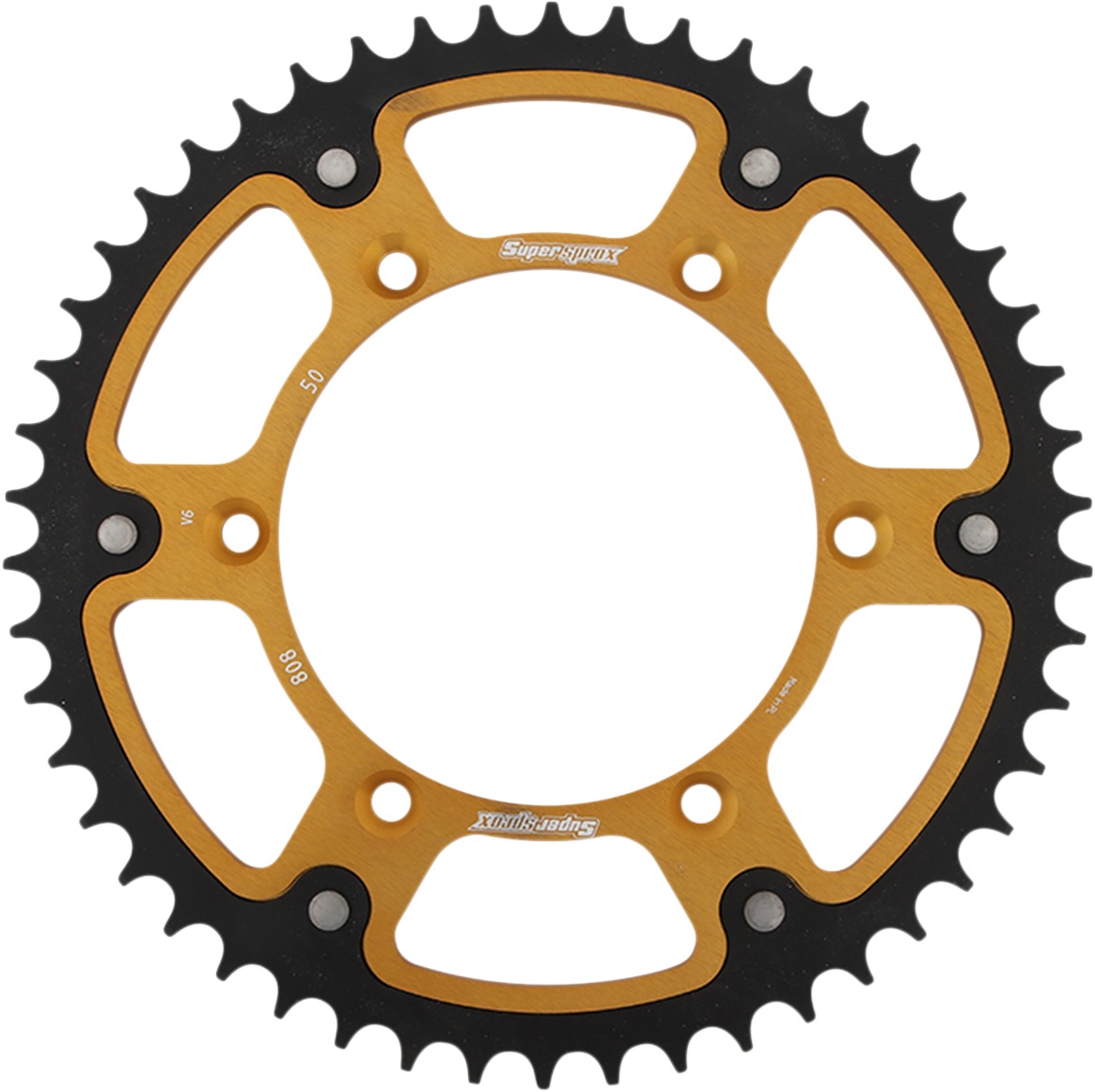 50T Sprocket Gold - Click Image to Close