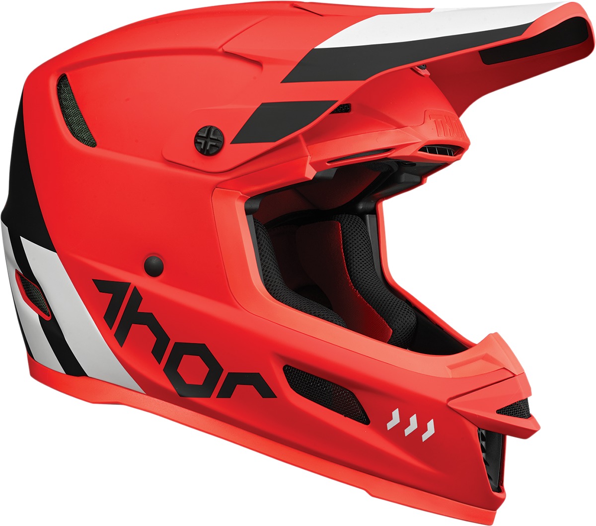 THOR Reflex Cube MIPS Helmet Black/Red - Medium - MIPS helmet with Koroyd tech for off-road use - Click Image to Close