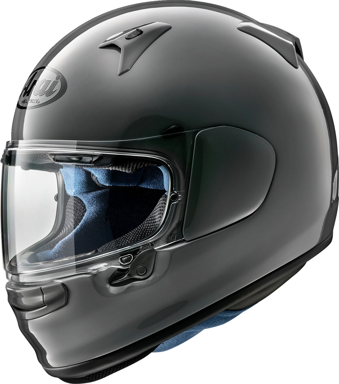 Arai Regent-X Solid Helmet Modern Gray Large - Full-face helmet with Snell & DOT certification - Click Image to Close