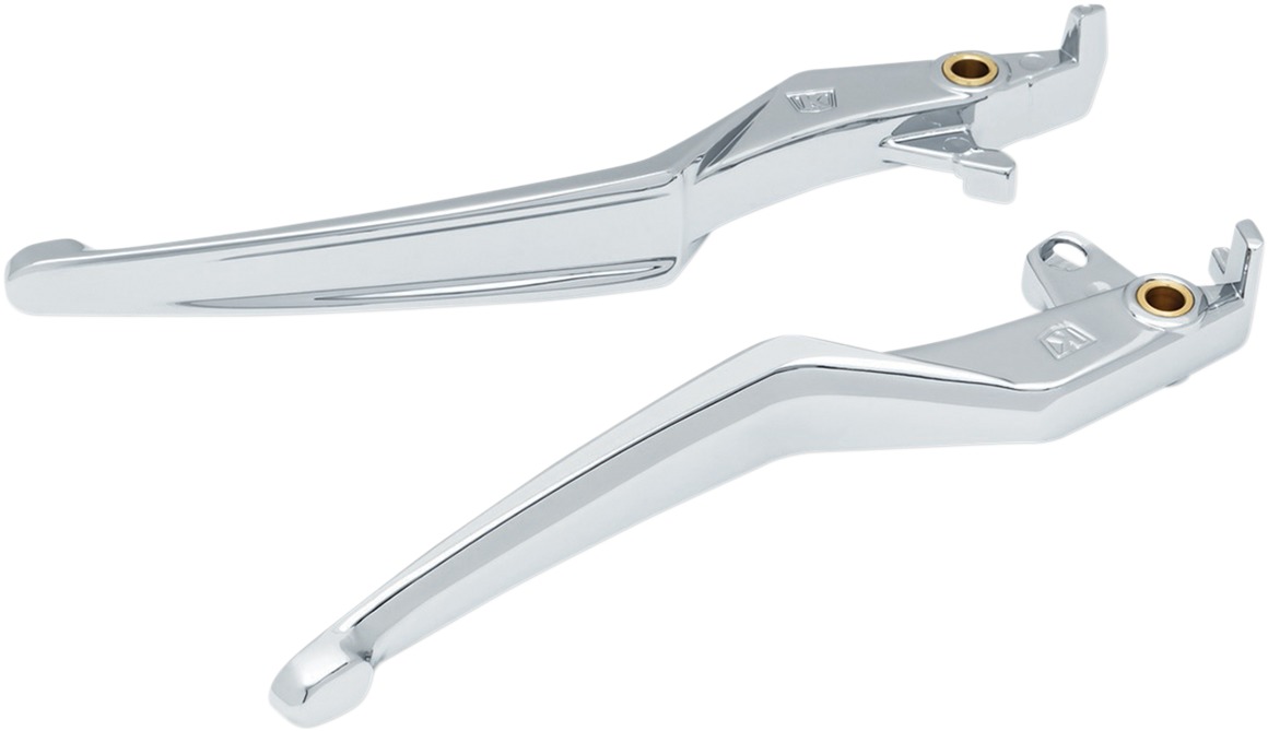 Omni Aluminum Brake/Clutch Lever Set Chrome - For 18-20 Honda GL1800 GoldWing - Click Image to Close