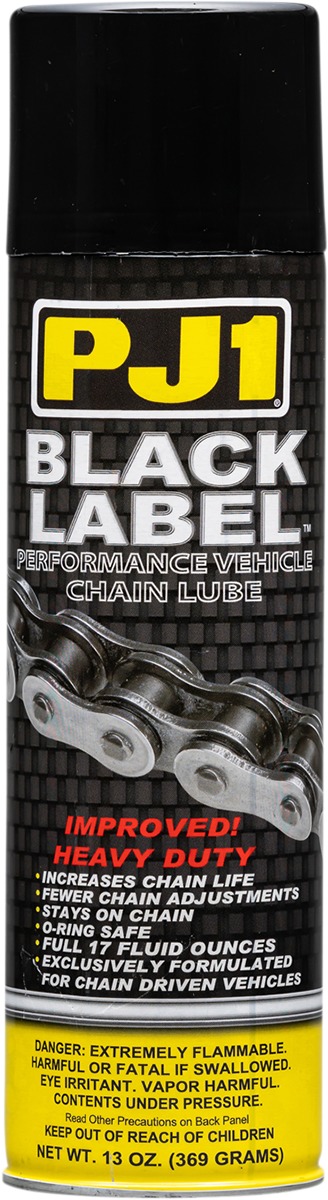 PJ1 Black Label Chain Lube 13Oz Aerosol - High Performance Lubricant - Click Image to Close