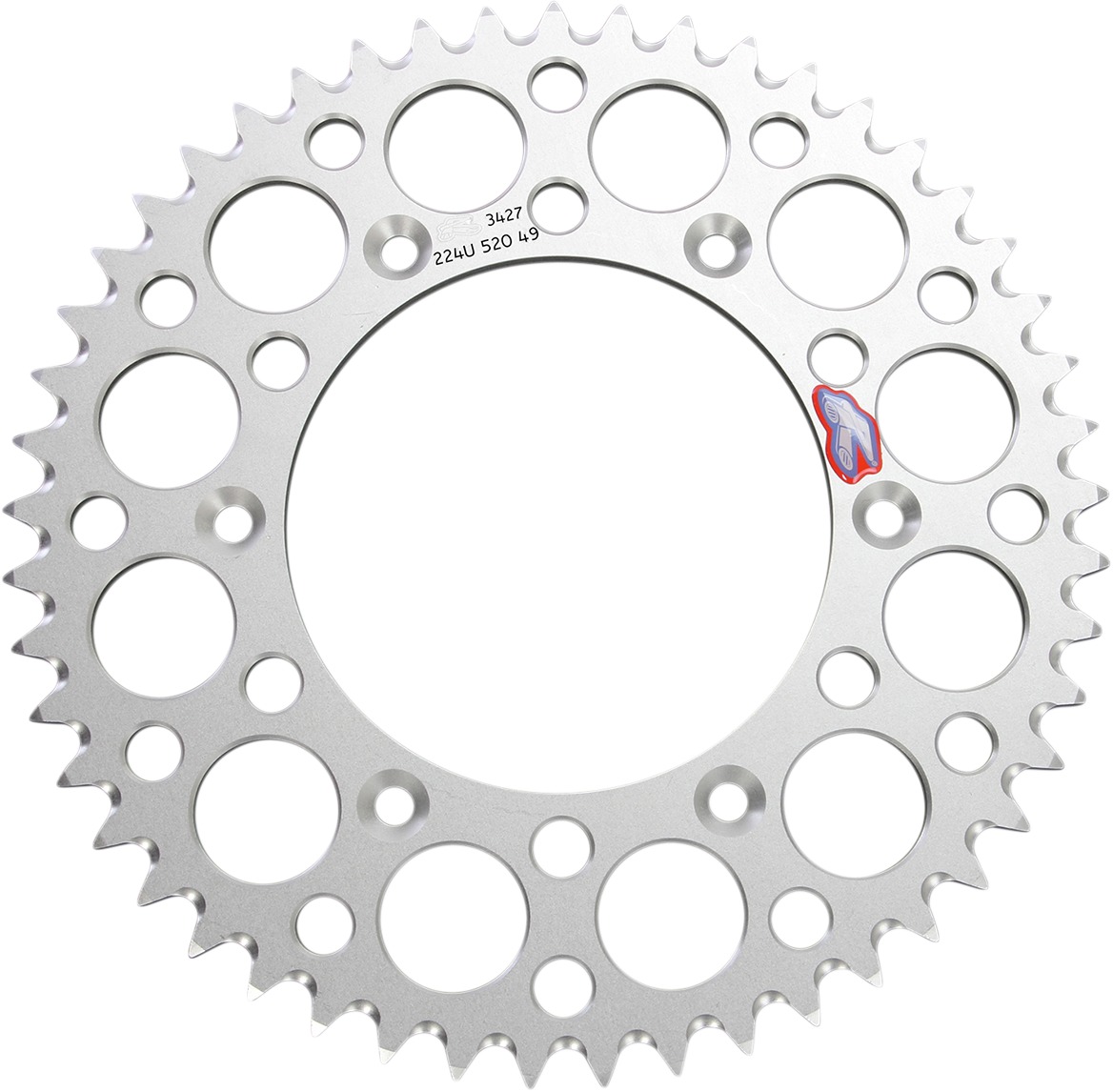 Rear Sprocket-Grooved Sil 520-49 Teeth - For 20-24 Husq TC250/TX350/FC450/ KTM 250-450 SX/XC/SX-F - Click Image to Close